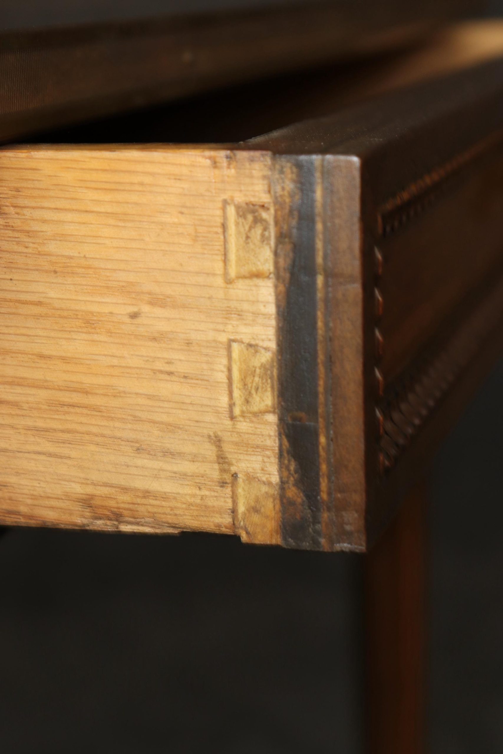 Pair of Antique Louis XVI Style Inlaid End Tables - Image 8