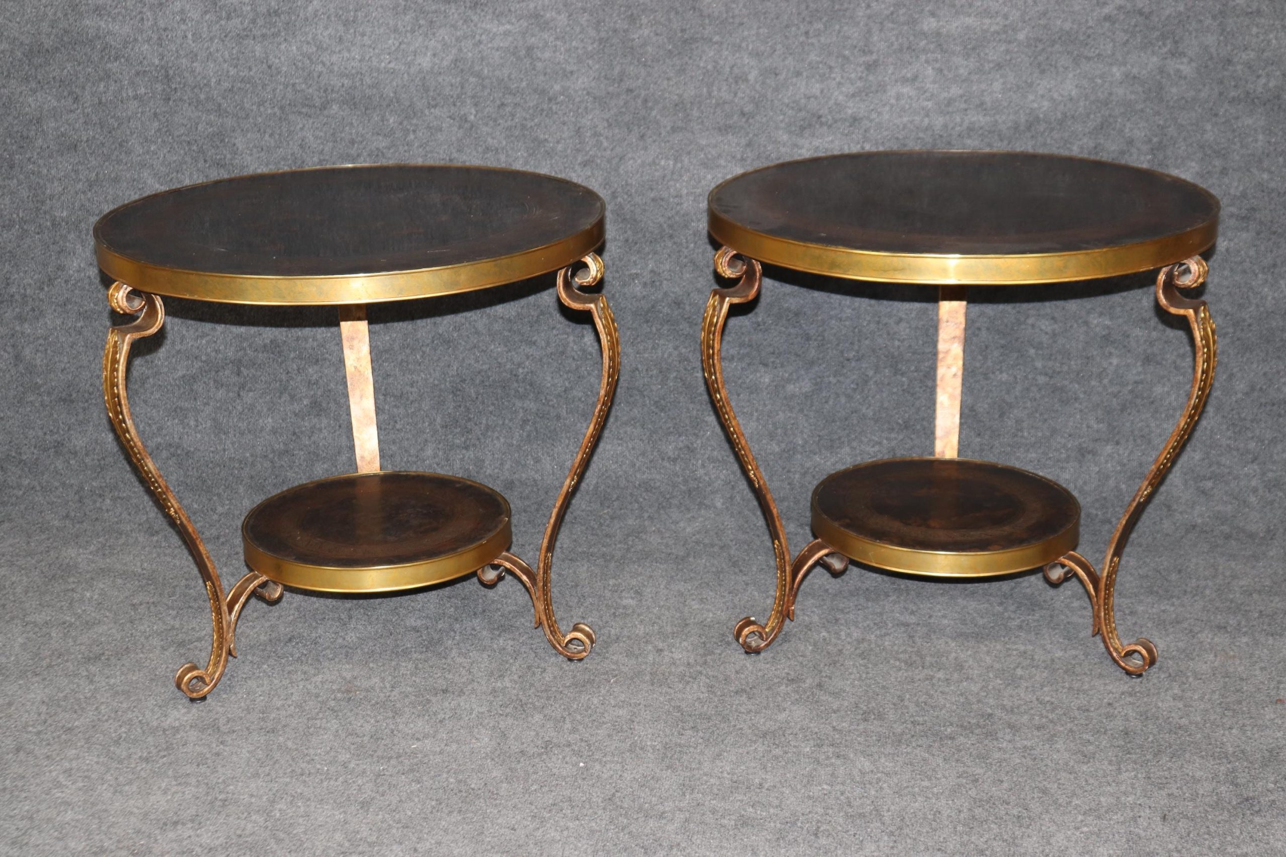 Vintage Directoire Style Gueridon Tables: Century Accent Tables, Pair - Image 2