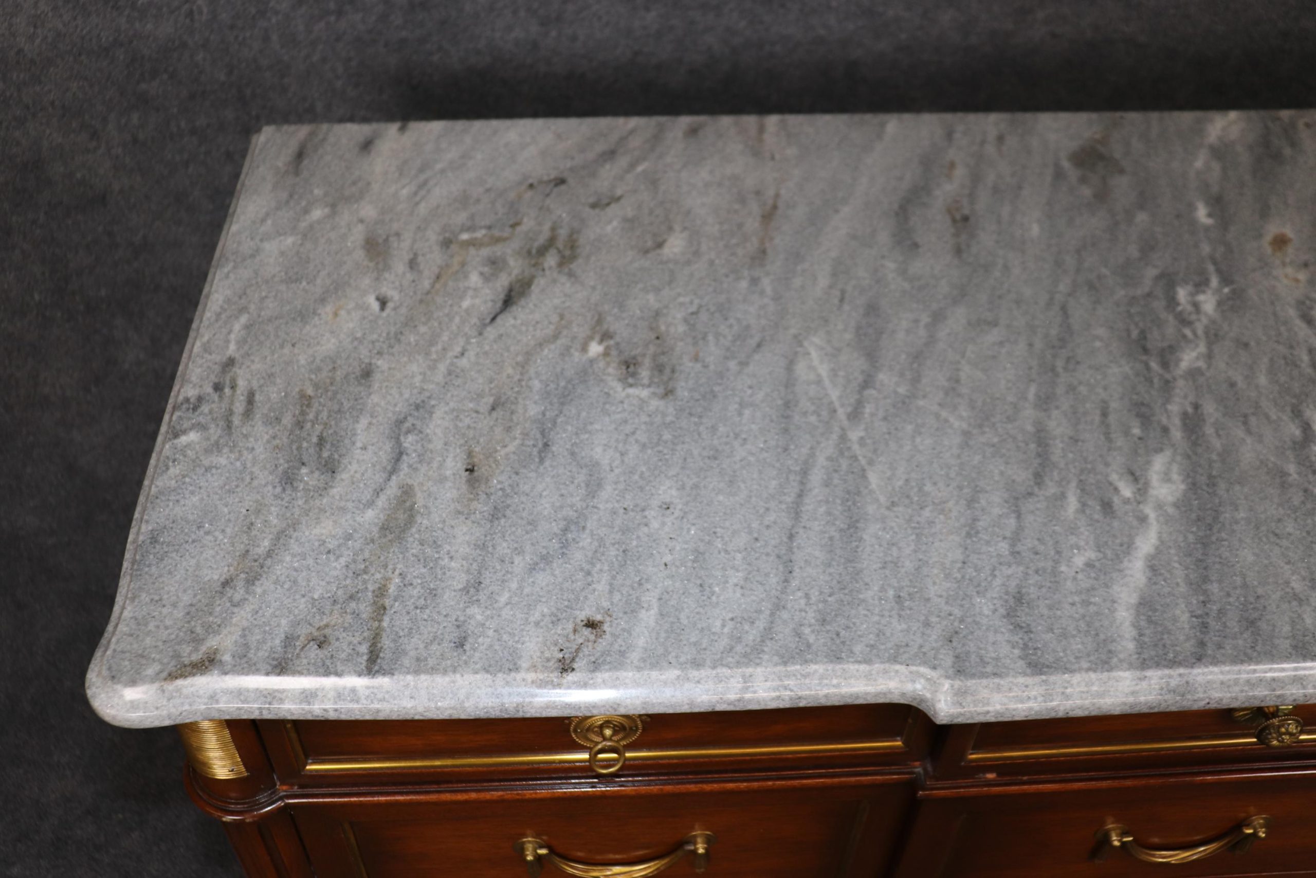 Maison Jansen Louis XVI Style Marble Top Dresser, Commode - Image 5