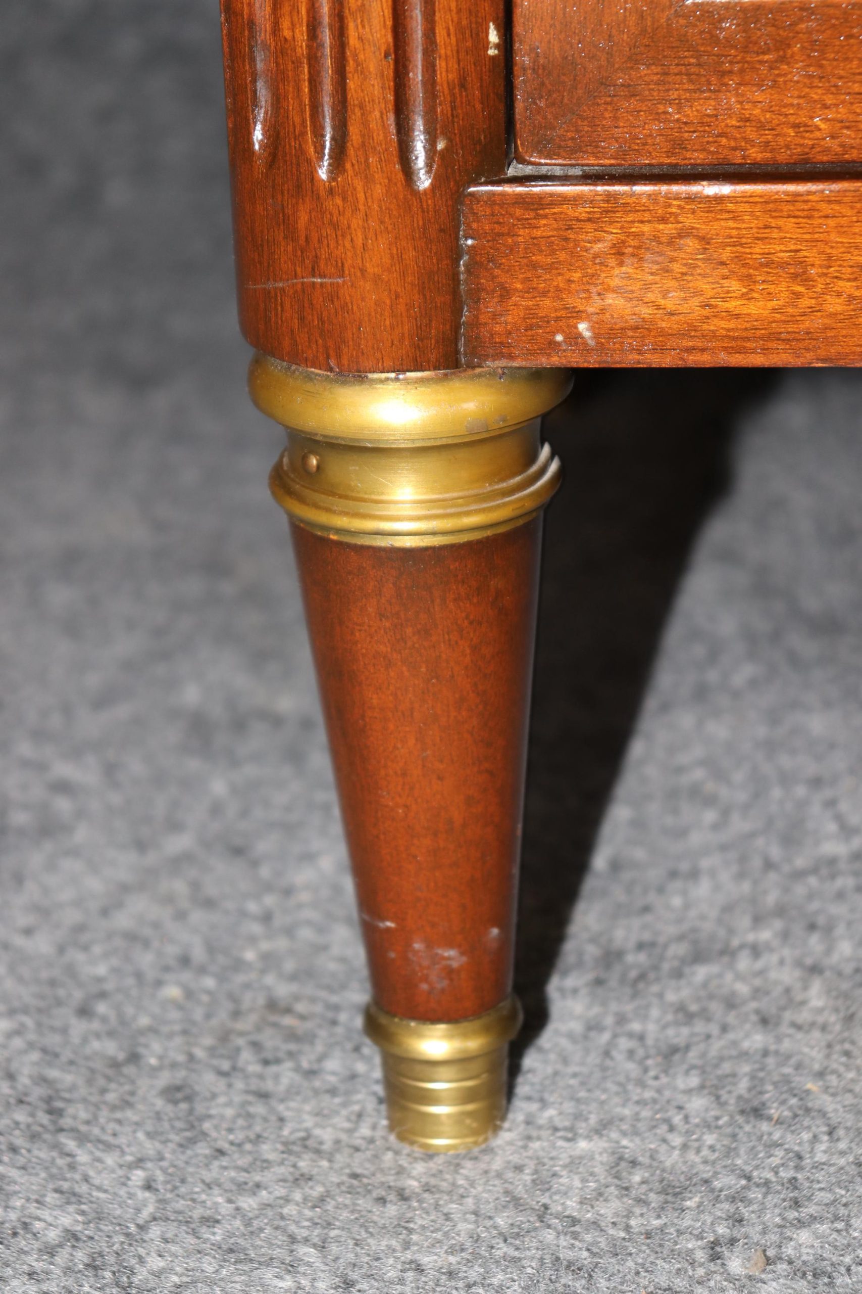 Maison Jansen Louis XVI Style Marble Top Dresser, Commode - Image 7