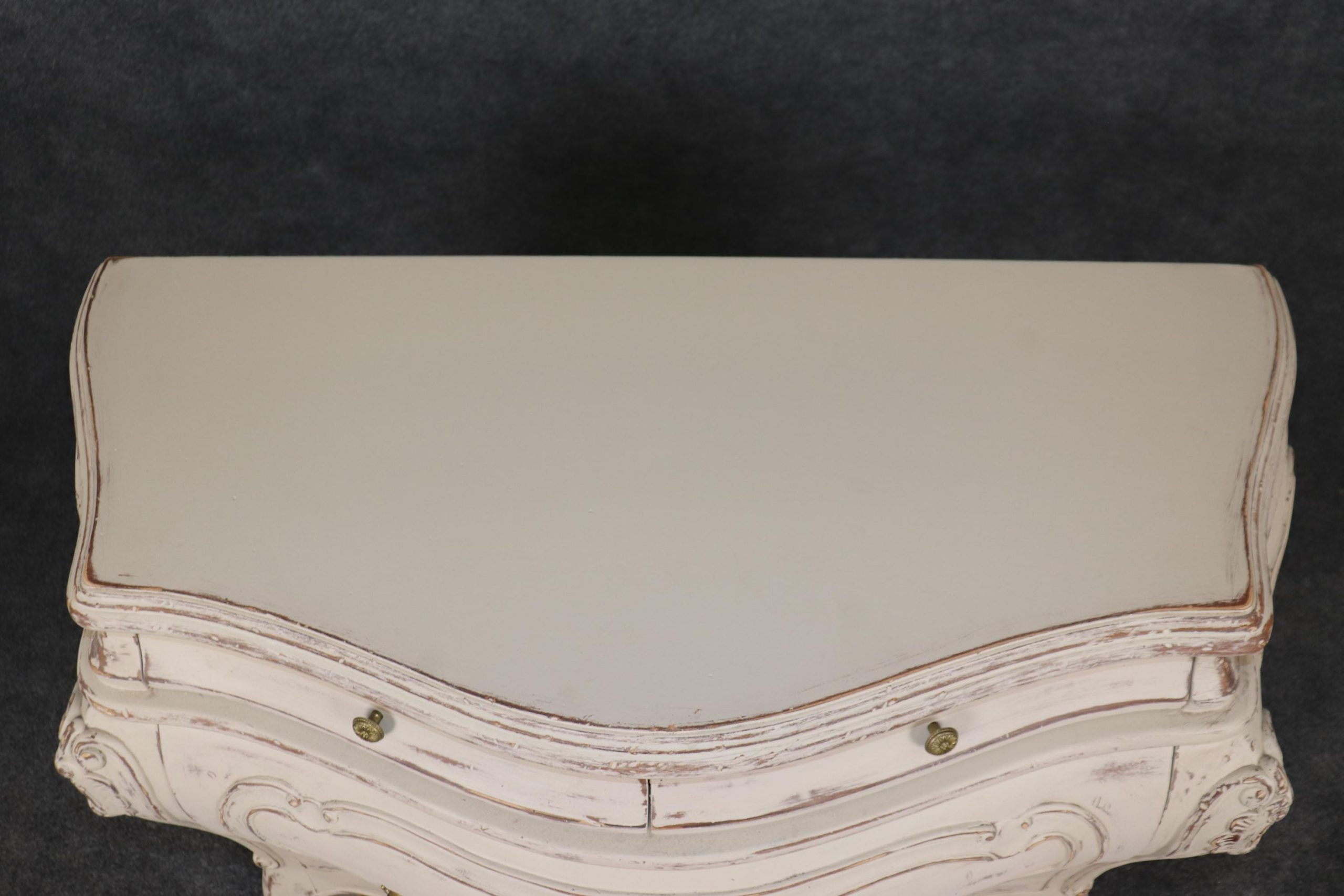 Pair of Swedish Country French Paint Decorated Commodes, Chest of Drawers - Image 5