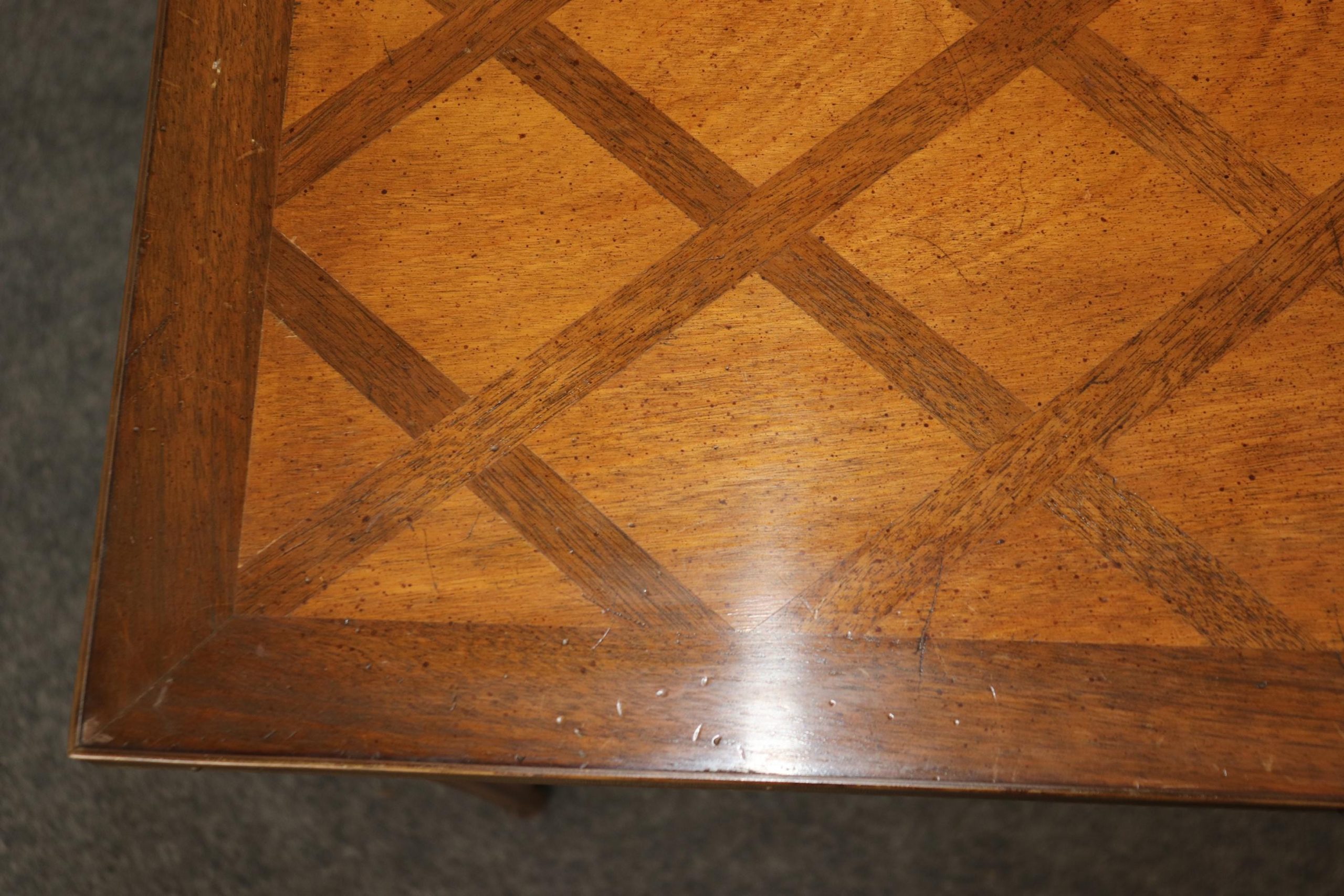 Pair of Antique Louis XVI Style Inlaid End Tables - Image 9