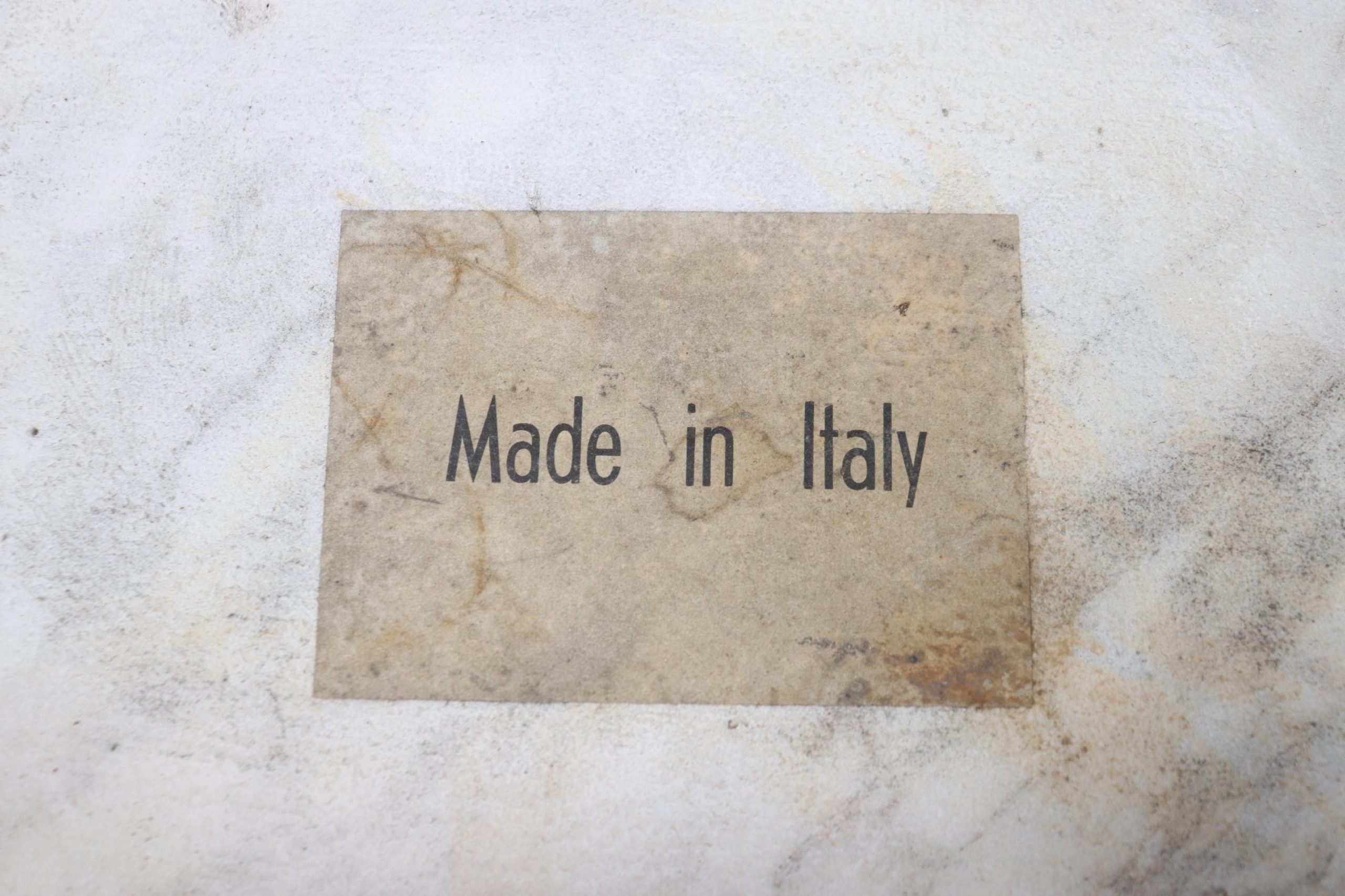 Vintage Italian Louis XVI Style Marble Top End Tables: White Accent Tables - Image 8