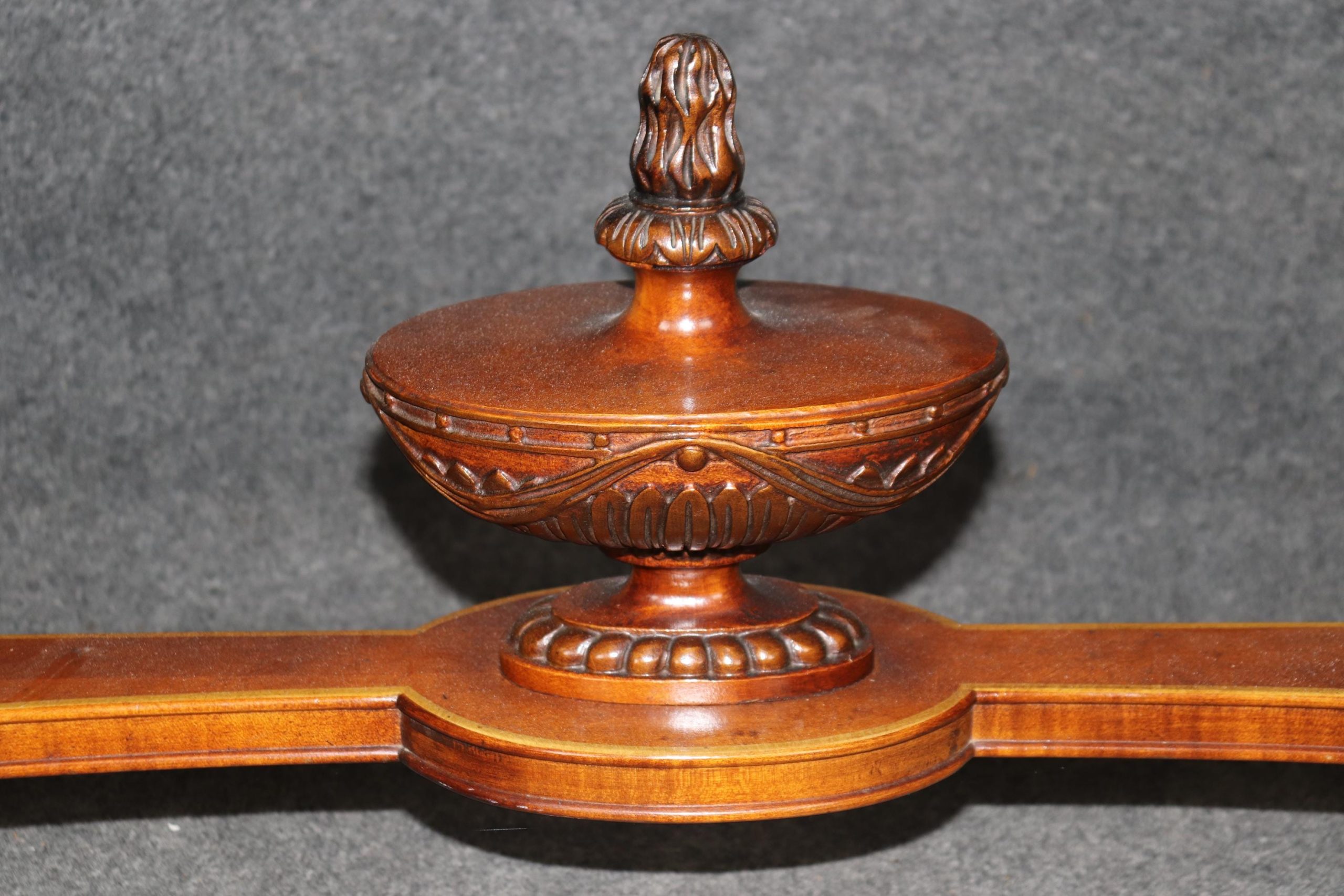 Vintage Adams Style Inlaid Console Table: Painted Satinwood Server - Image 7