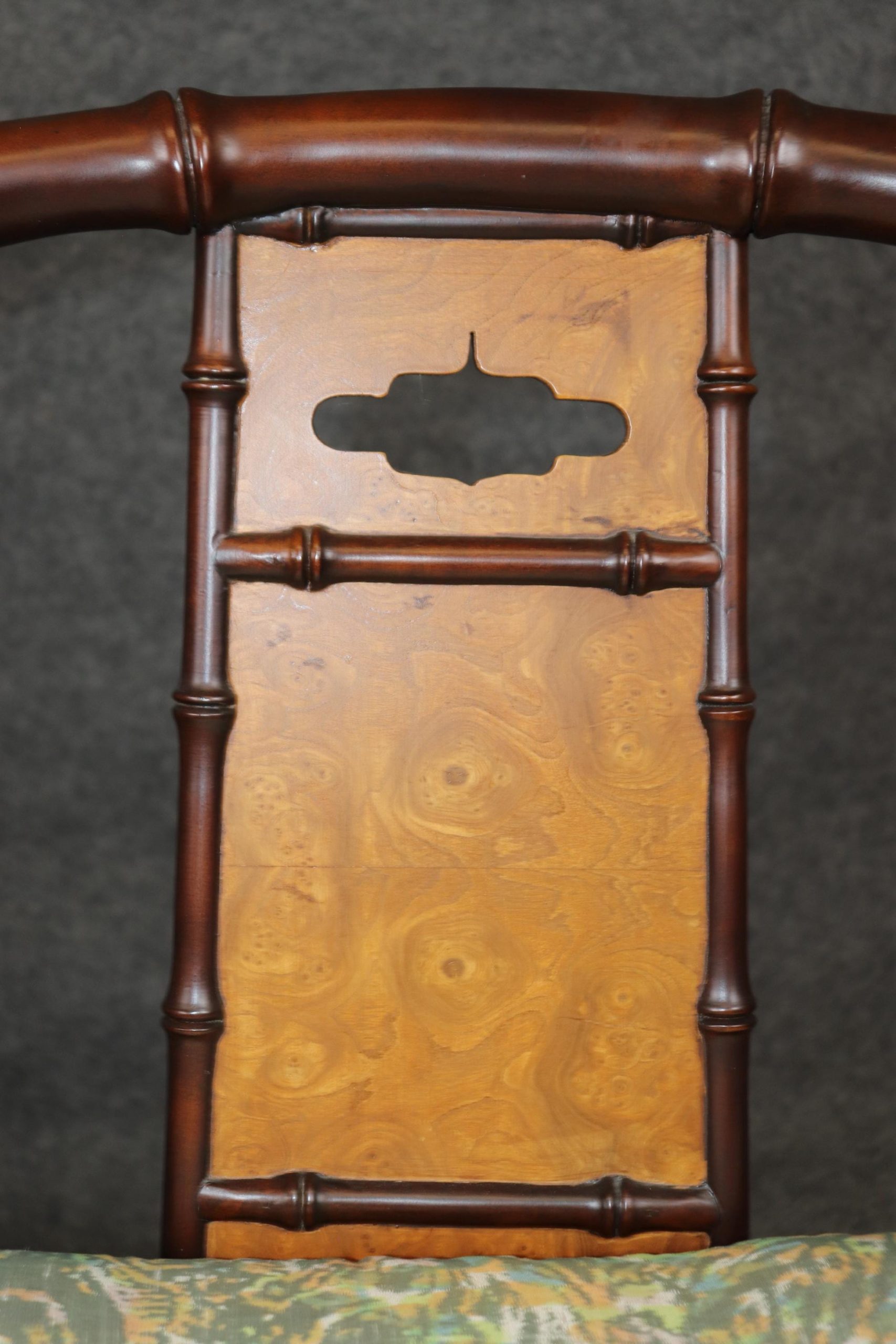 Vintage Hollywood Regency Faux Bamboo Armchairs by Interior Crafts - Image 8