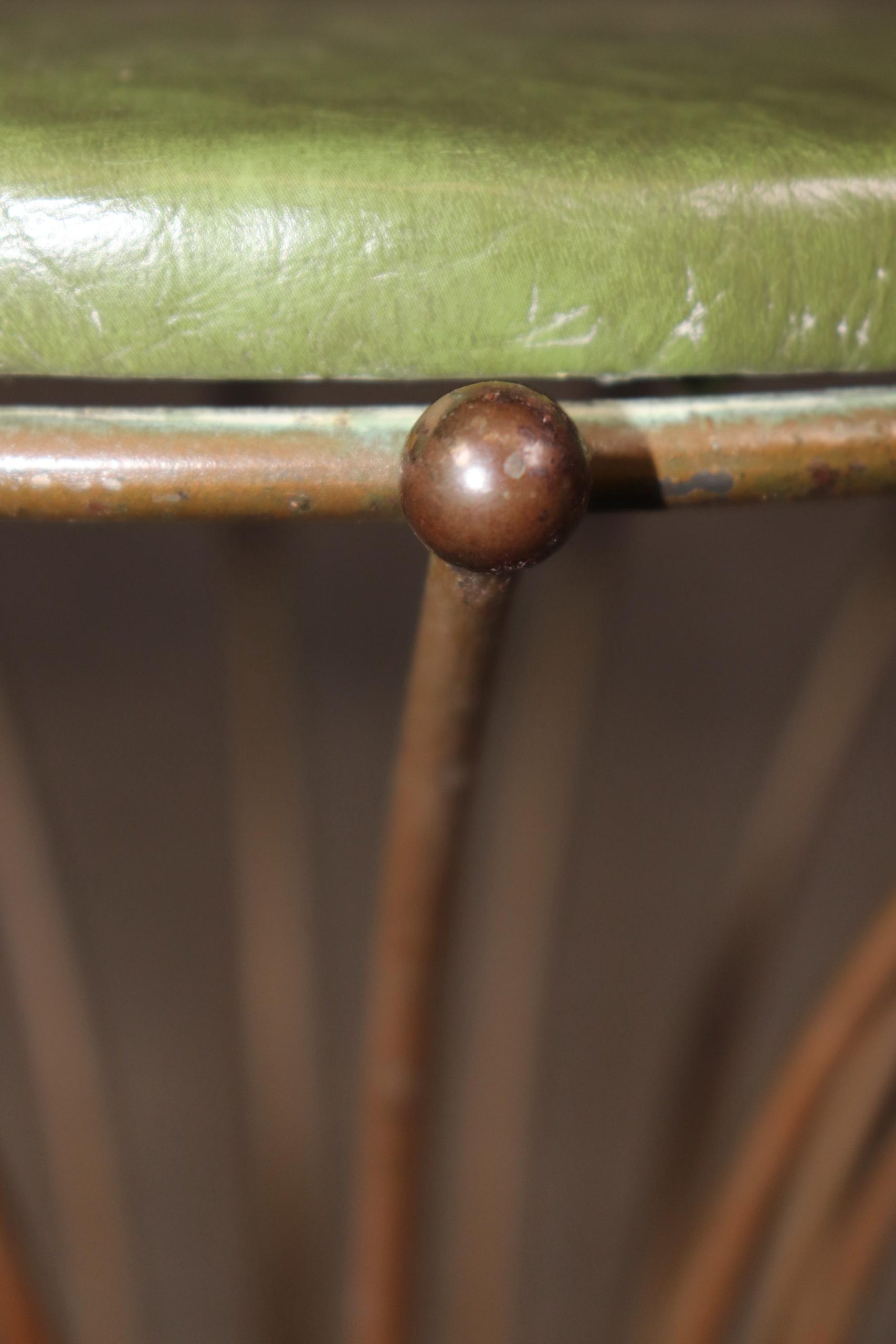 Vintage Hollywood Regency Brass Stool: Mid-Century Modern Footstool - Image 6