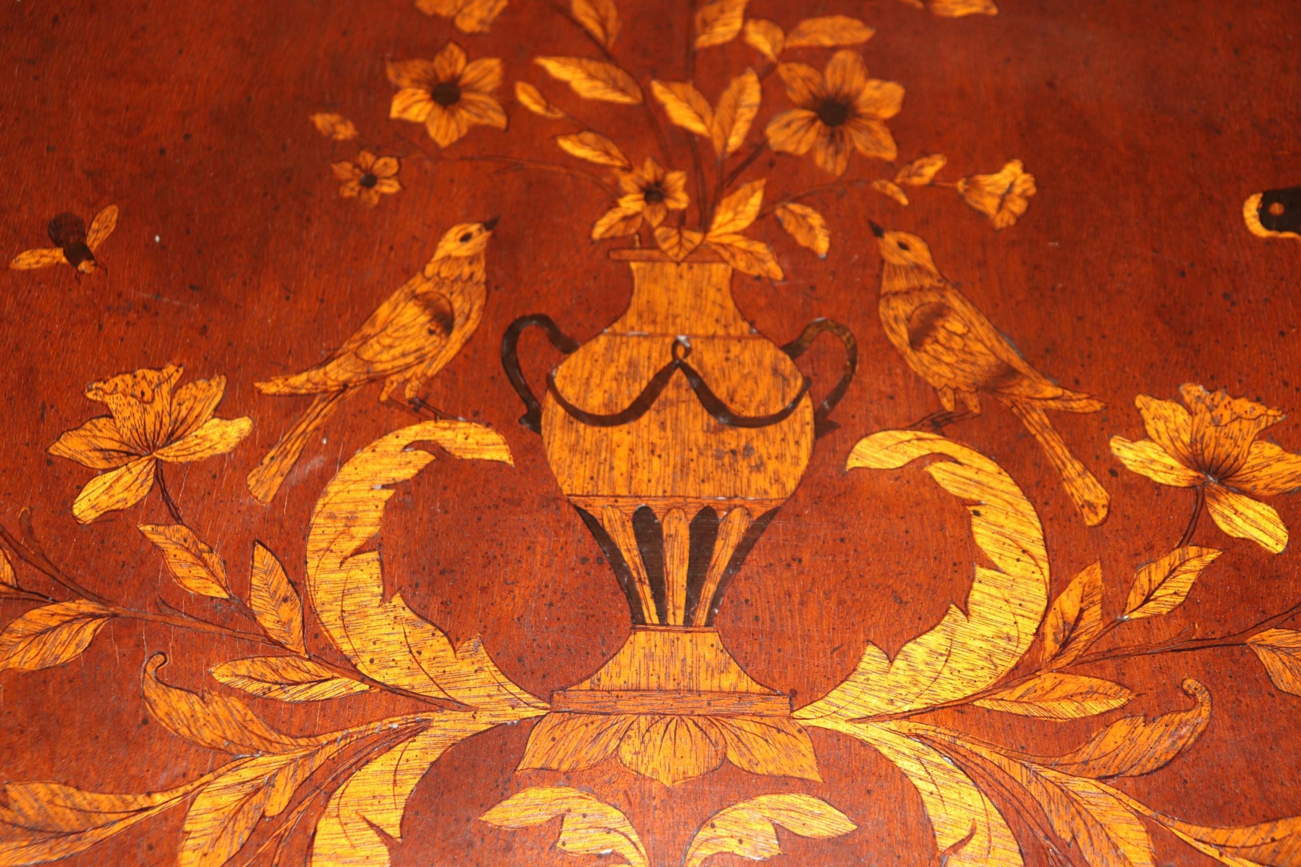 Vintage Inlaid Edwardian Style Console Tables by John Richard: Pair Accent Tables - Image 10