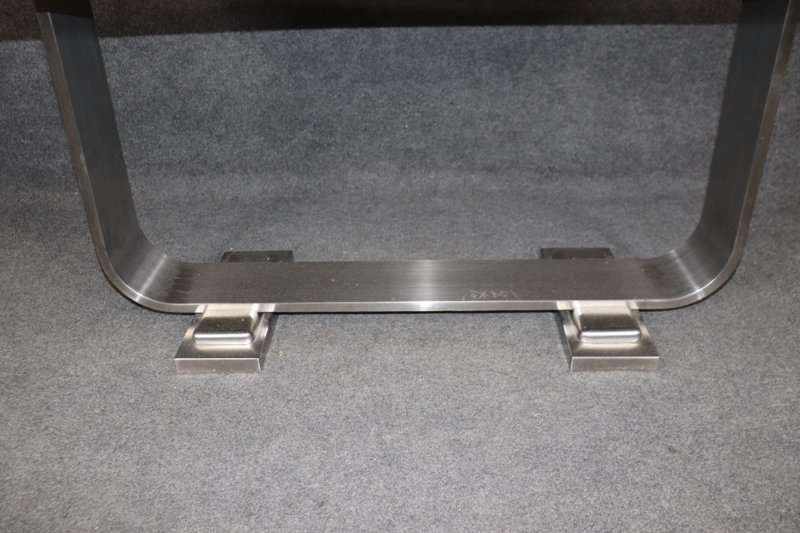 Vintage Art Deco Leather Top Desk: Ruhlmann Style Writing Table - Image 6