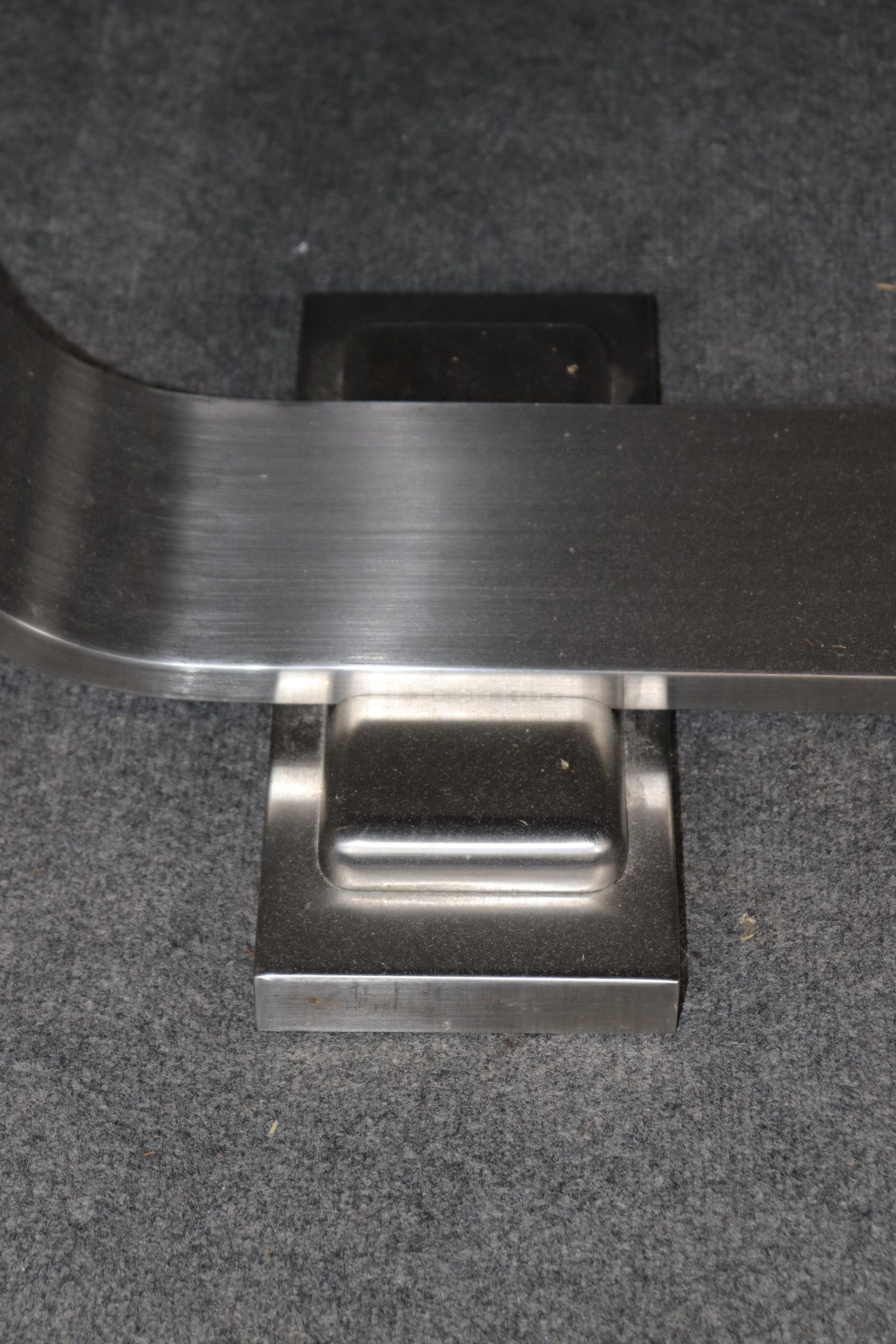 Vintage Art Deco Leather Top Desk: Ruhlmann Style Writing Table - Image 9