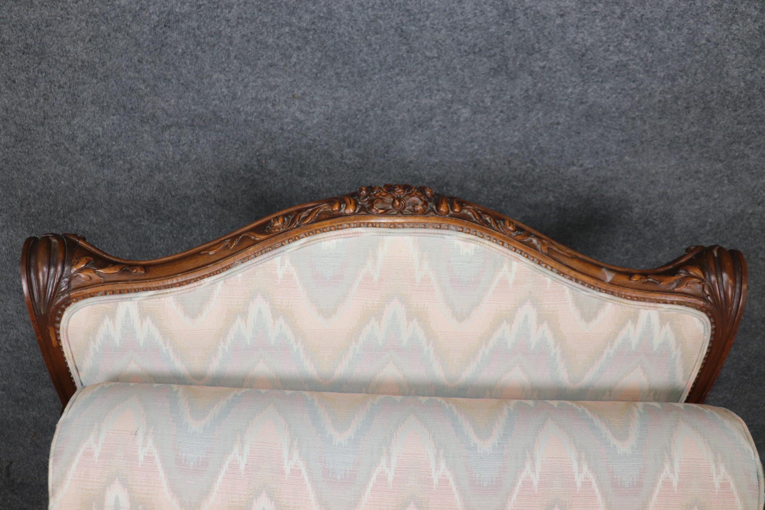 Antique 19th Century Louis XV Style Carved Daybed, Bed - Image 9