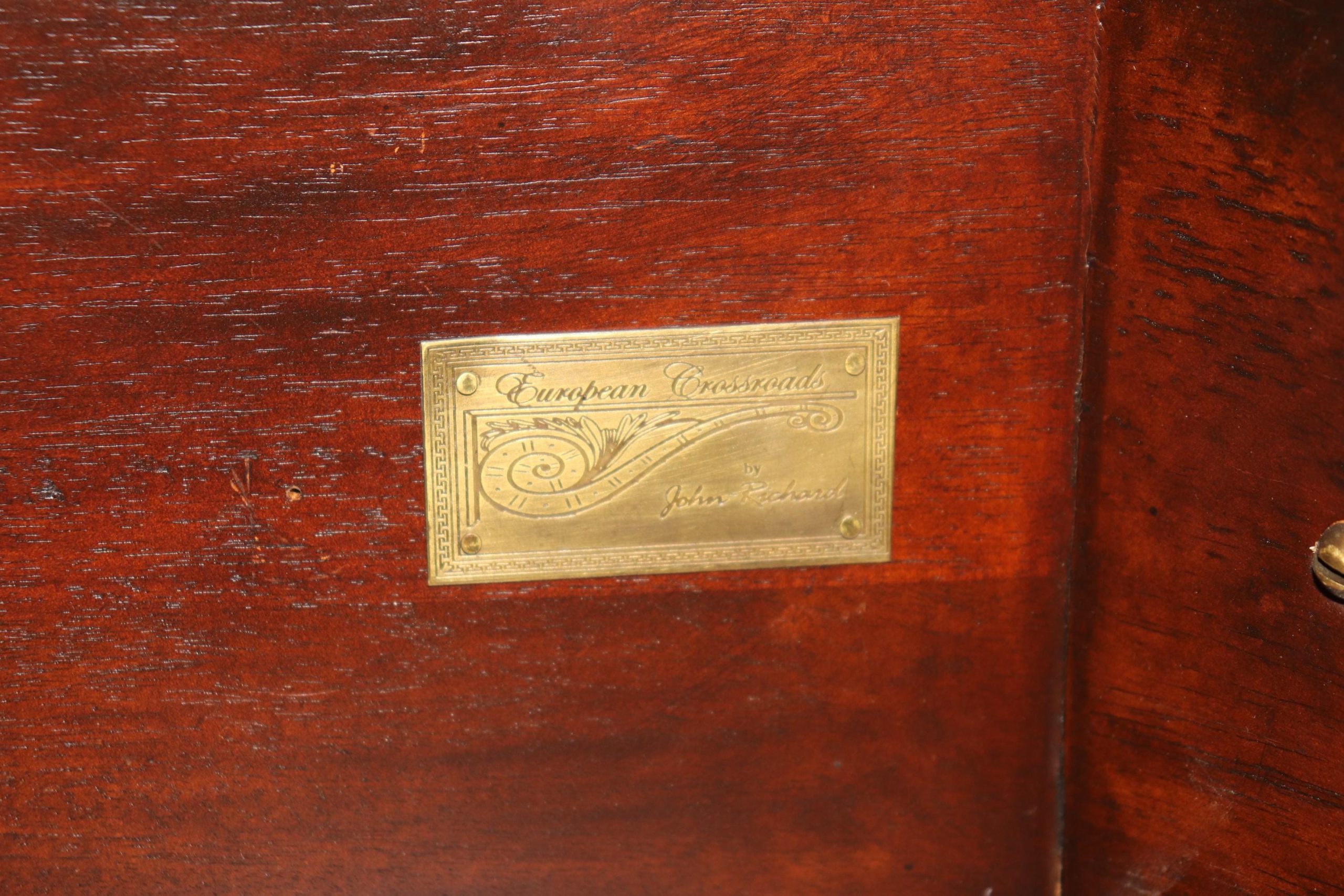 Vintage Inlaid Edwardian Style Console Tables by John Richard: Pair Accent Tables - Image 8