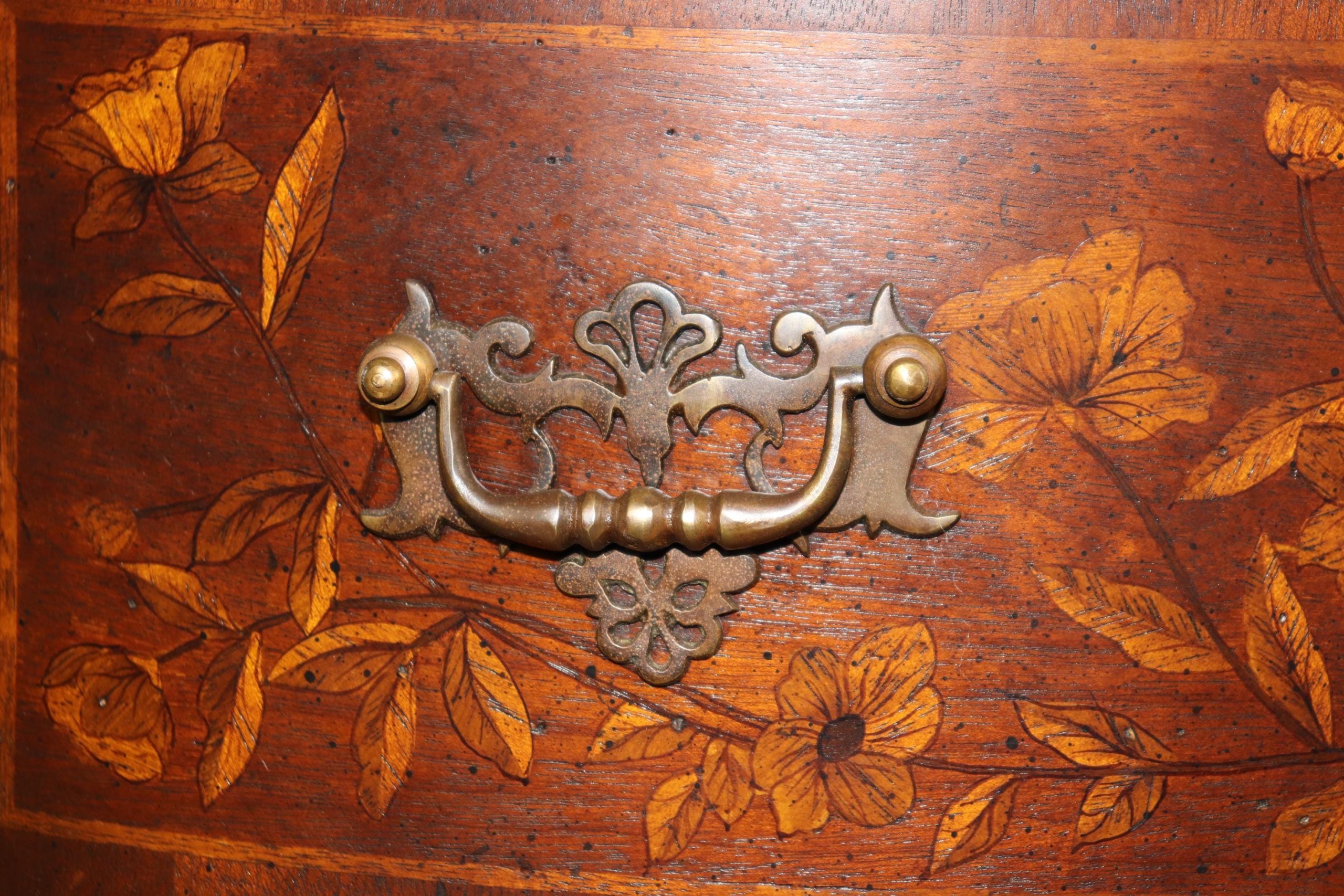 Vintage Inlaid Edwardian Style Console Tables by John Richard: Pair Accent Tables - Image 9