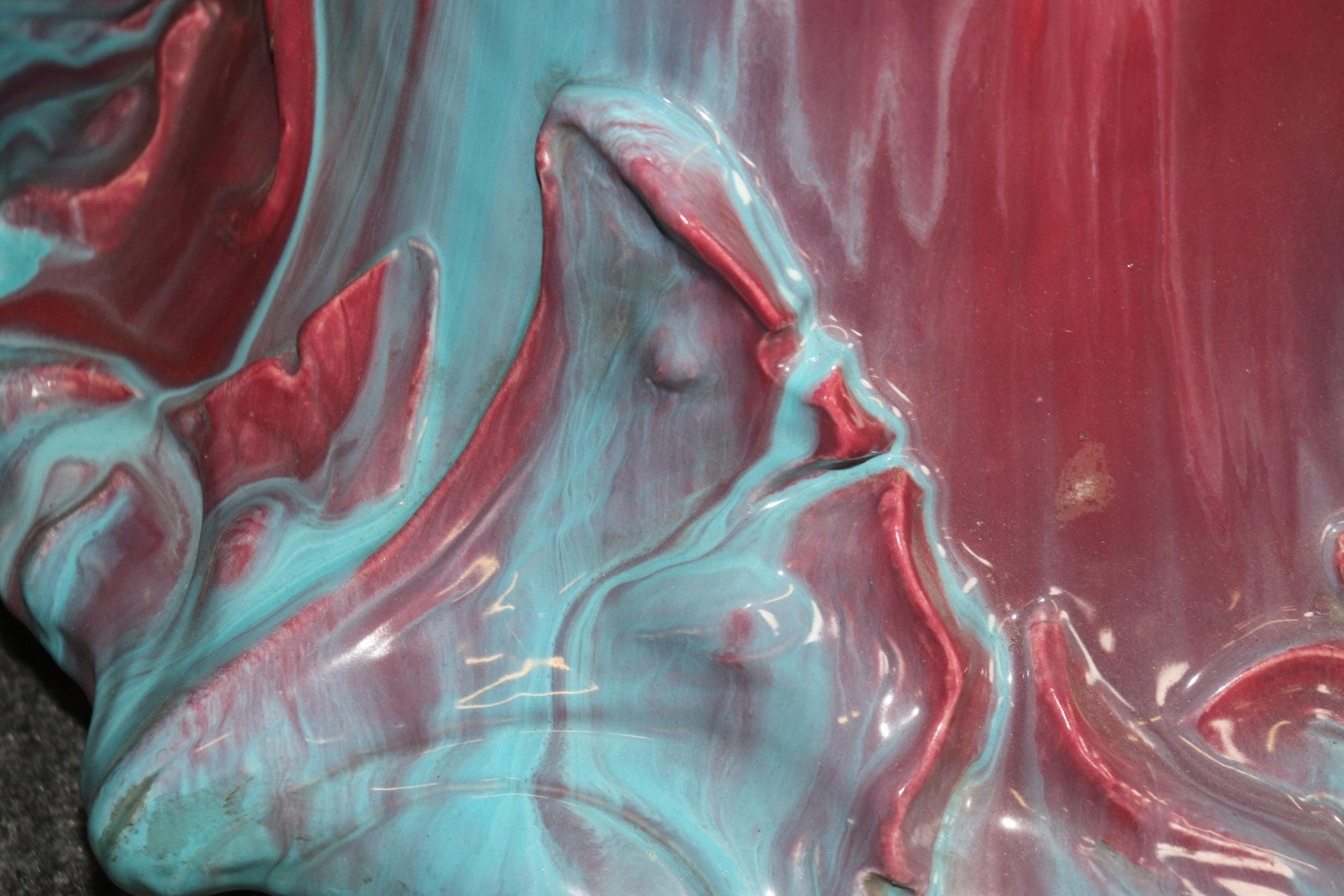 Antique 19th Century Monumental Pair of Majolica Planters, Jardiniere - Image 9