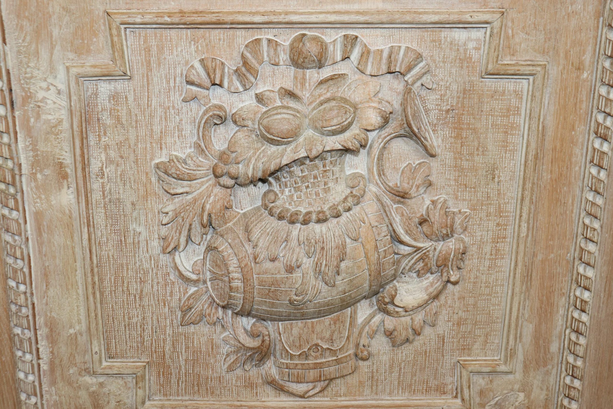 Vintage Regency Style Commode: Carved, Distressed Paint - Image 7