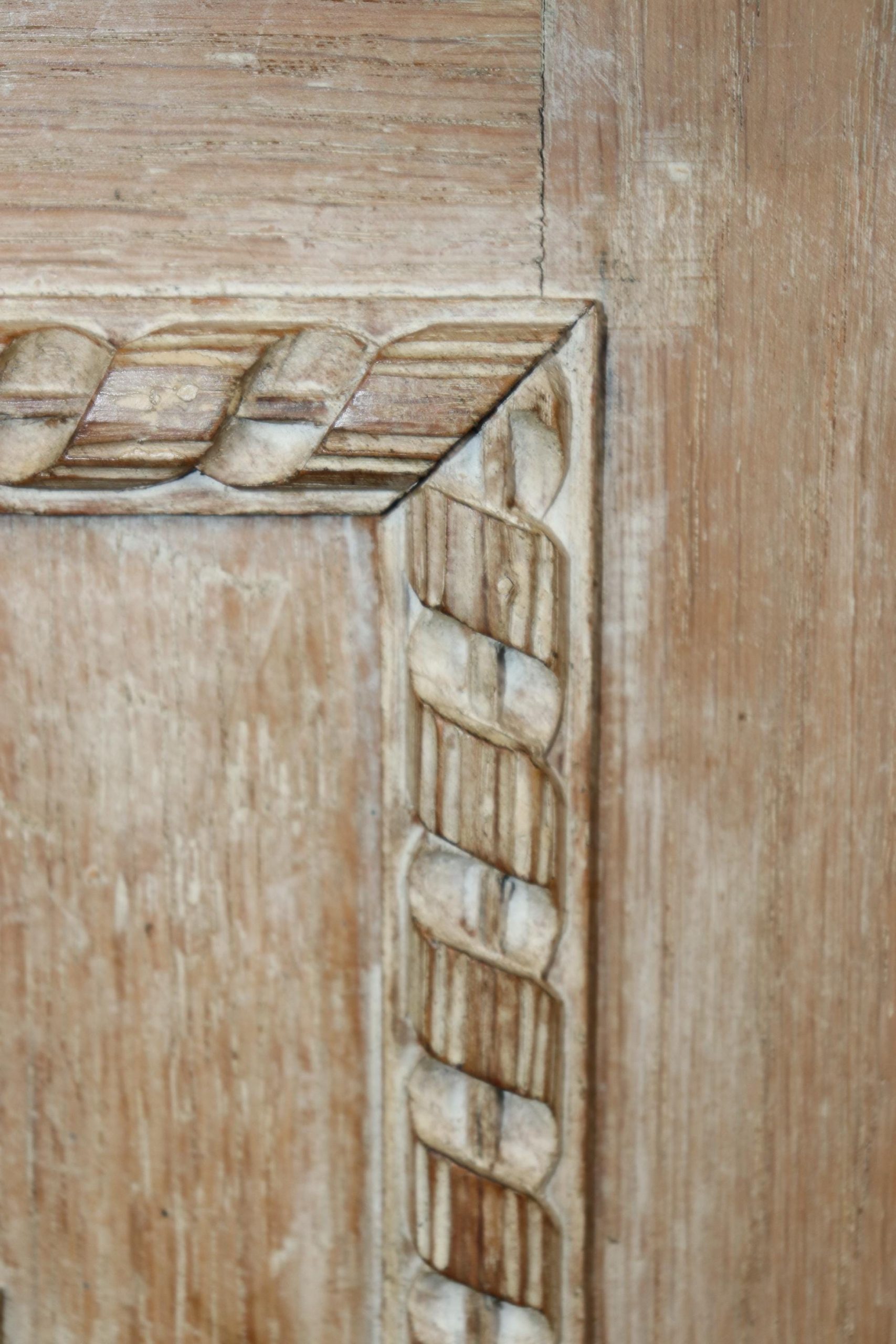 Vintage Regency Style Commode: Carved, Distressed Paint - Image 10