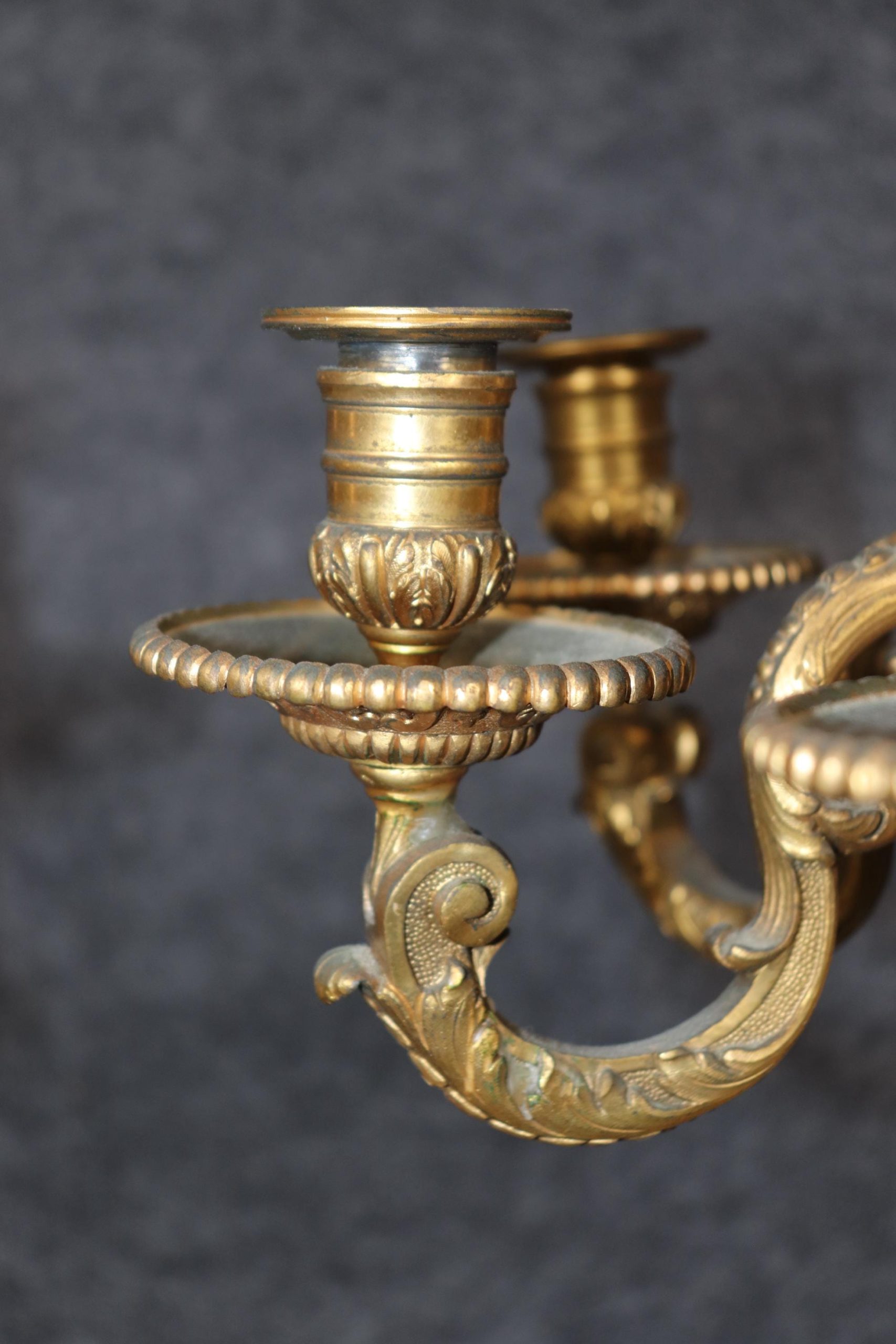 Antique 19th Century French Empire Style Bronze Ormolu Clock Set by Maison Marquis, Mantle Clock - Image 6