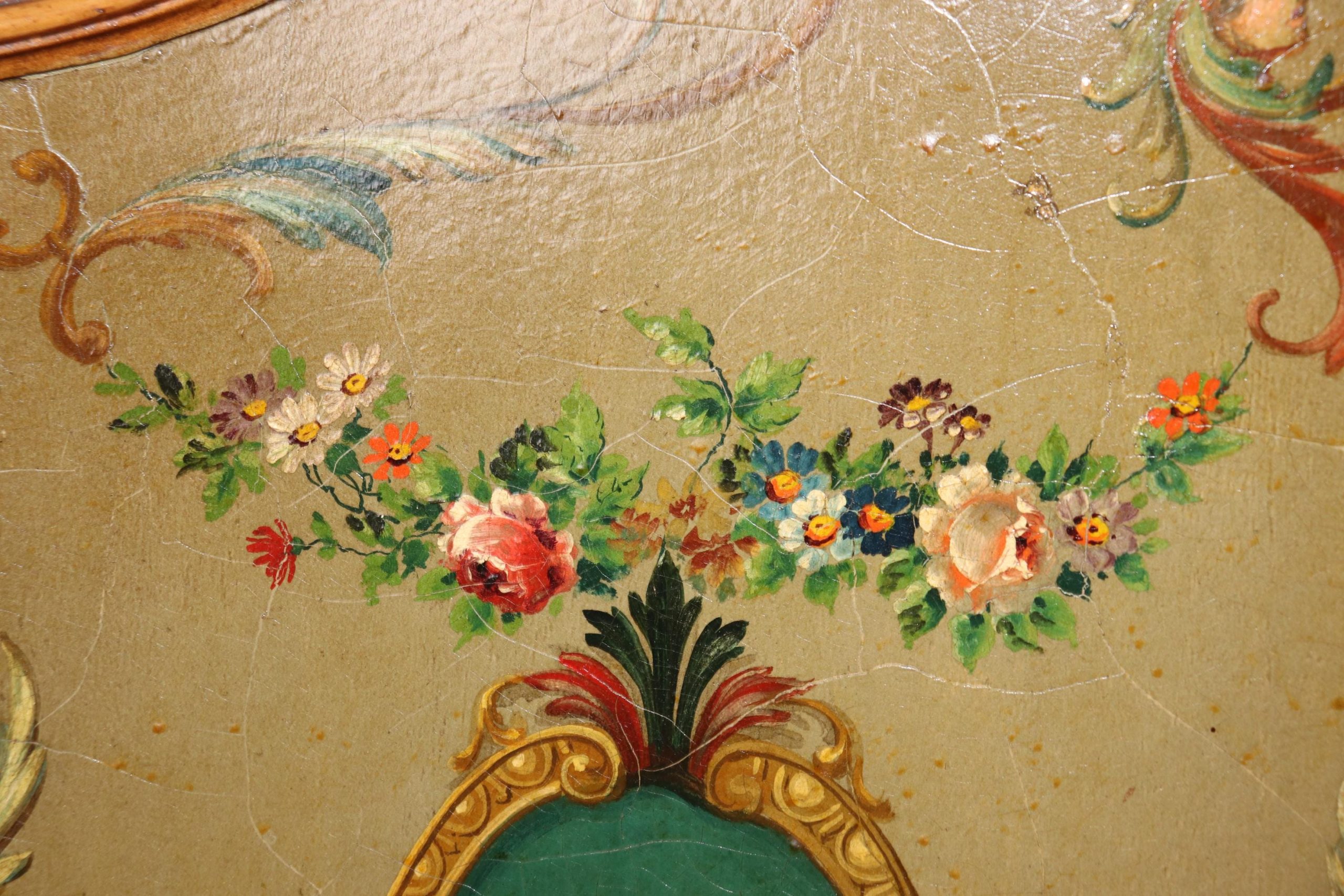 Antique French Carved Oak Bar Cabinet with Adams Paint - Image 9