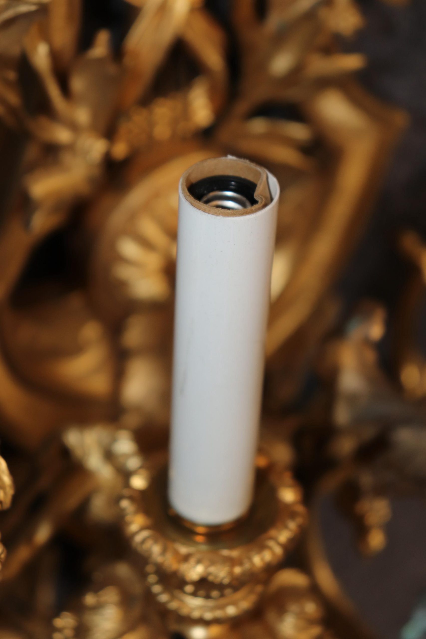 Antique French Louis XVI Gilt Bronze Sconces: Early 20th Century Pair - Image 10