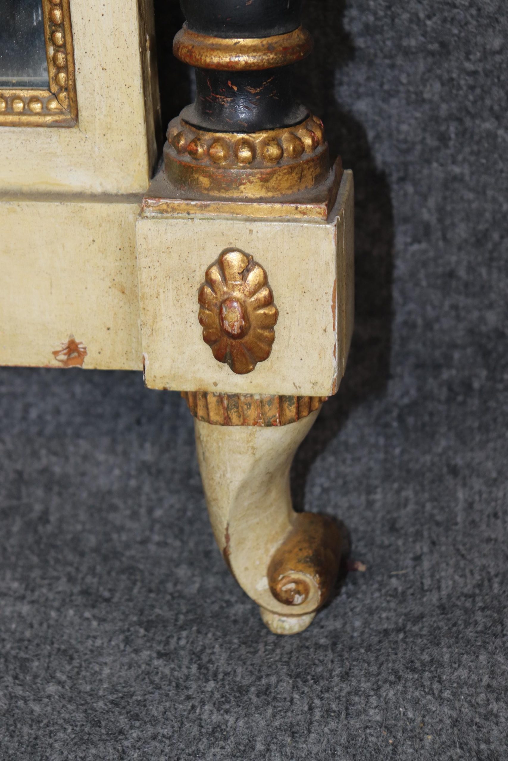 Italian Neoclassical Trumeau Mirror with Eglomise Panel - Image 5