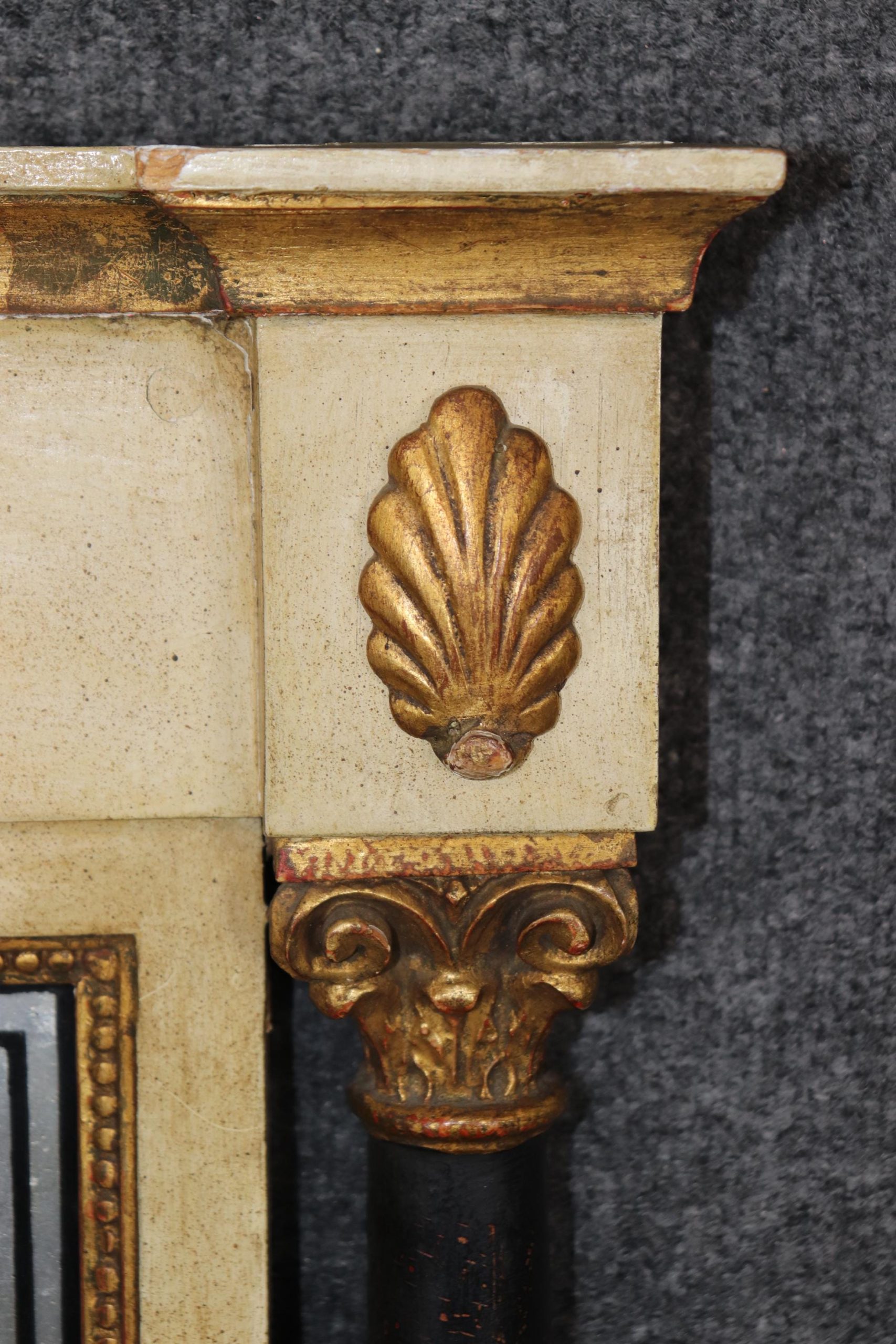 Italian Neoclassical Trumeau Mirror with Eglomise Panel - Image 6