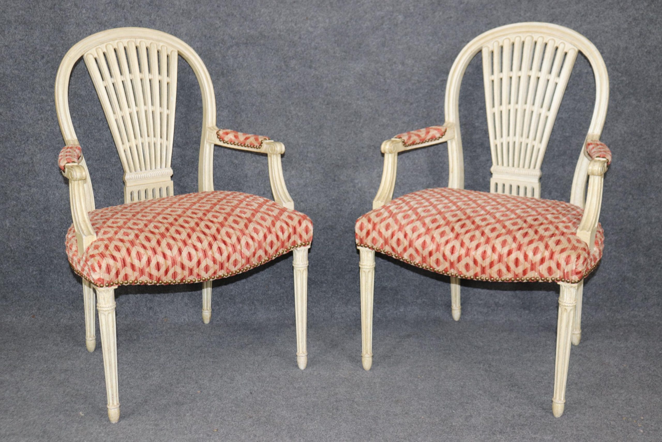 Louis XVI Style Balloon Back Dining Chairs - Set of 10 - Attributed to Maison Jansen - Image 3