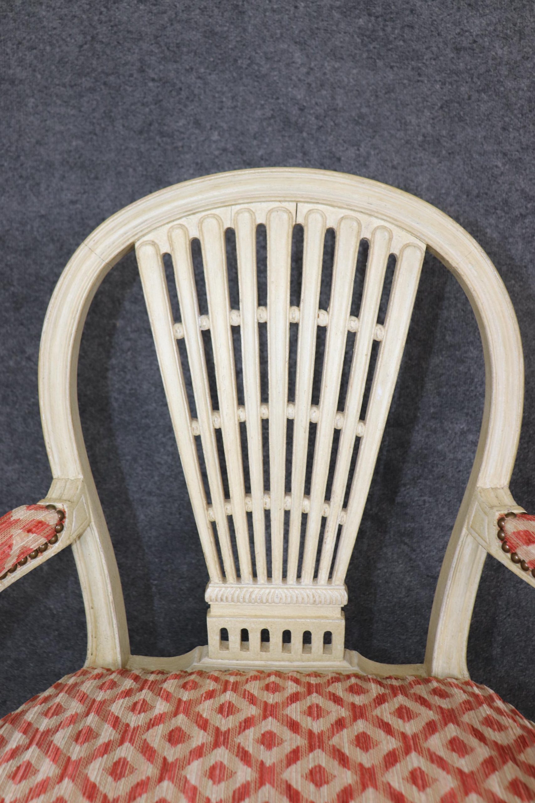 Louis XVI Style Balloon Back Dining Chairs - Set of 10 - Attributed to Maison Jansen - Image 8