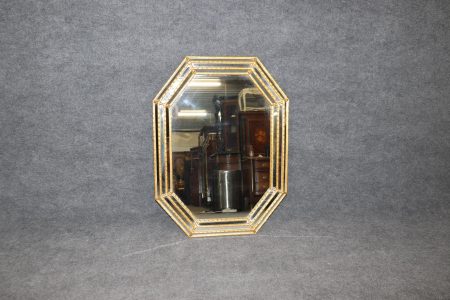 LaBarge Hollywood Regency Gold Gilt Octagonal Wall Mirror