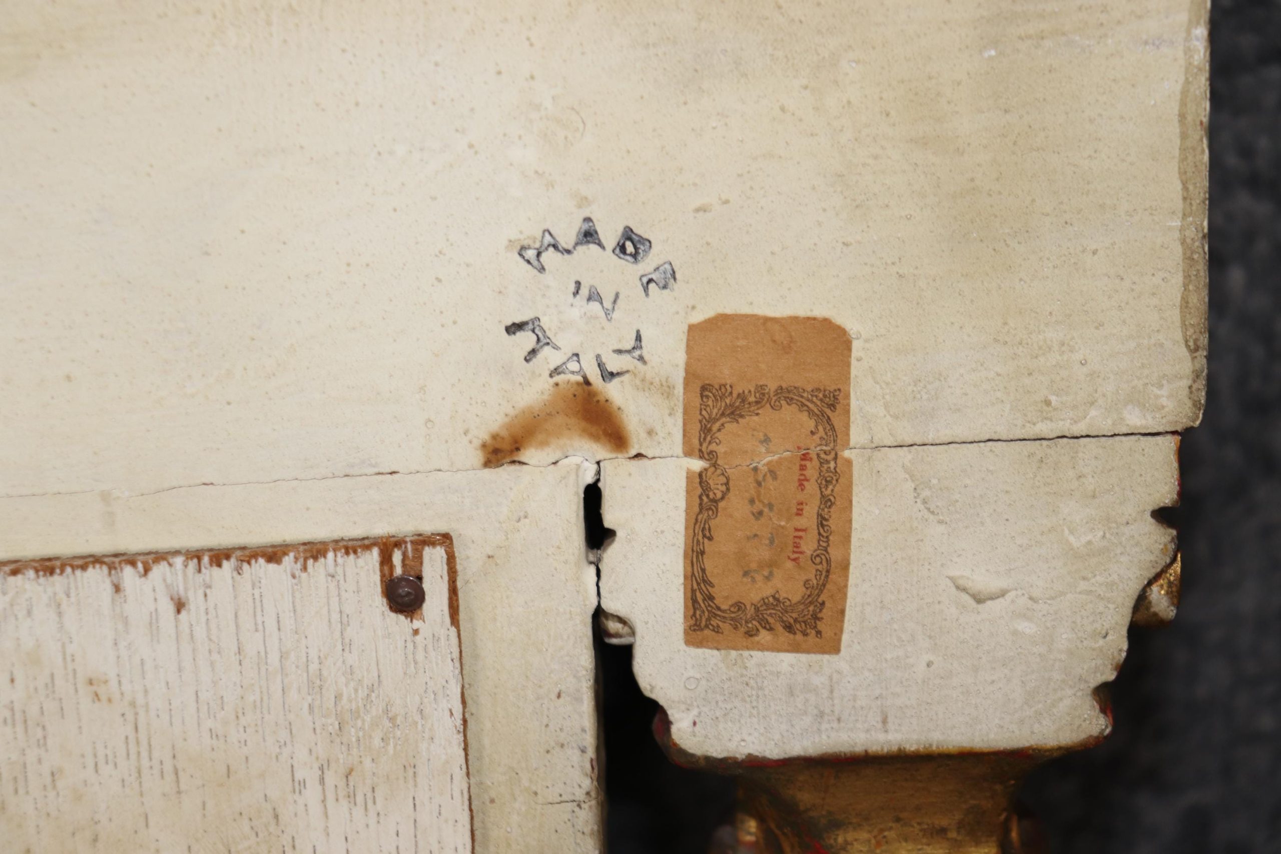 Italian Neoclassical Trumeau Mirror with Eglomise Panel - Image 9