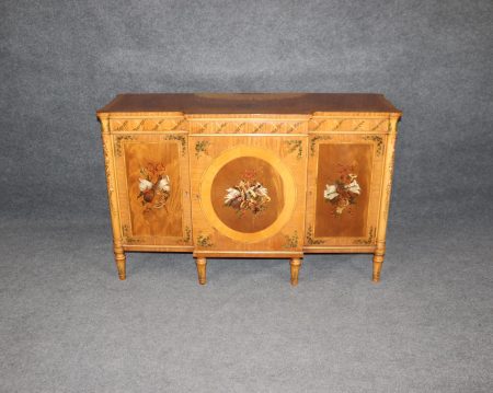 Vintage English Adams Style Painted Server: MCM Dining Room Furniture