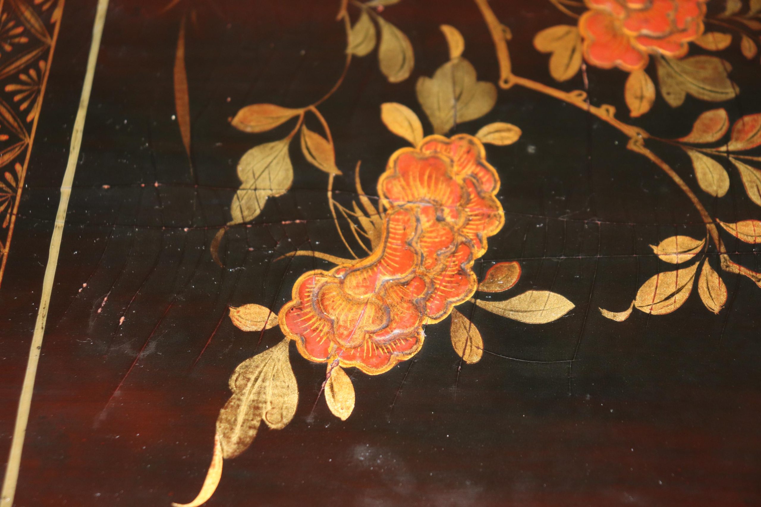 French Directoire Chinoiserie Accent Table: Maison Bagues Brass Two-Tier Side Table - Image 8