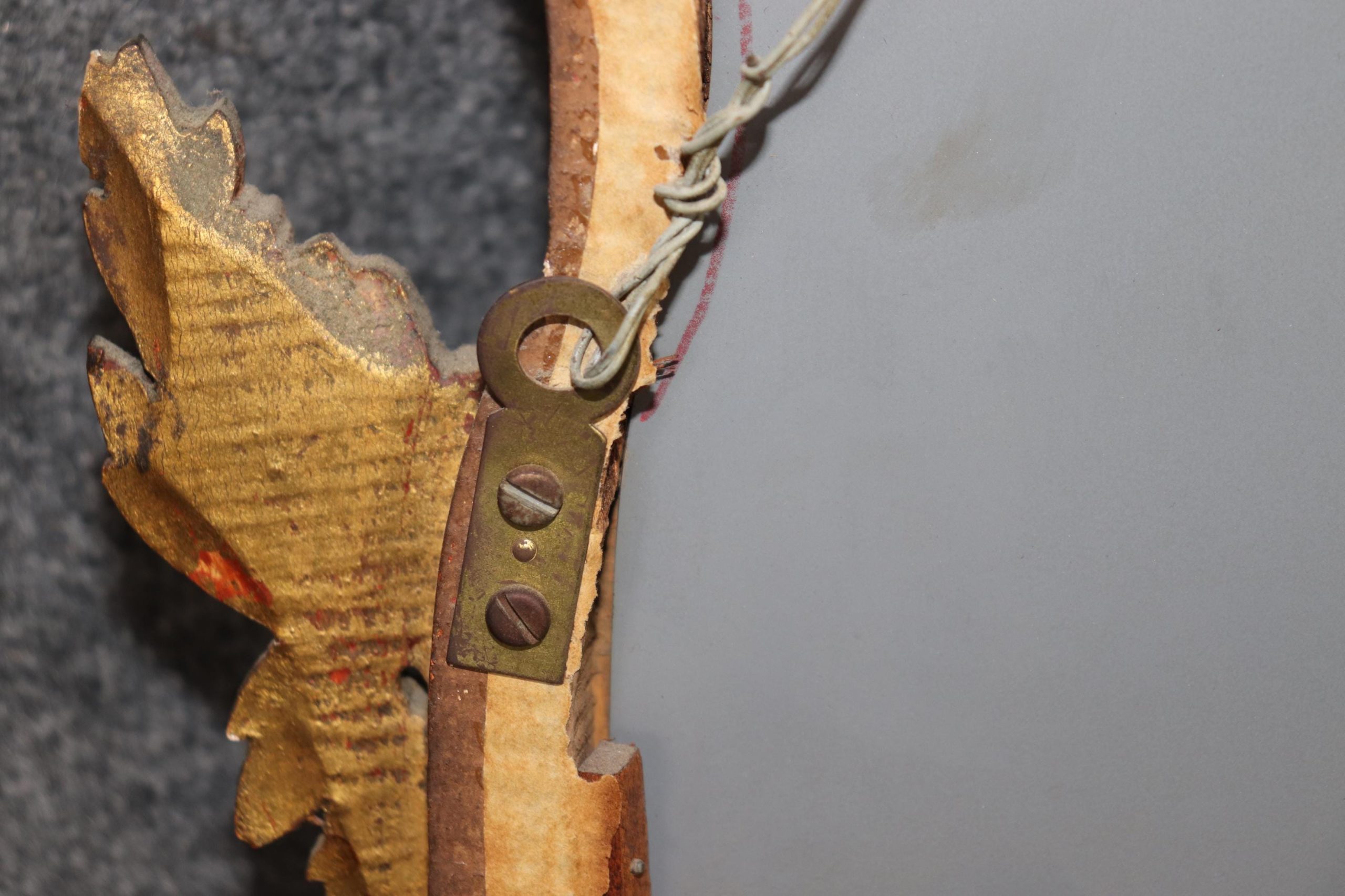 Antique Italian Rococo Gilt Mirror: Carved Wood Wall Decor - Image 10