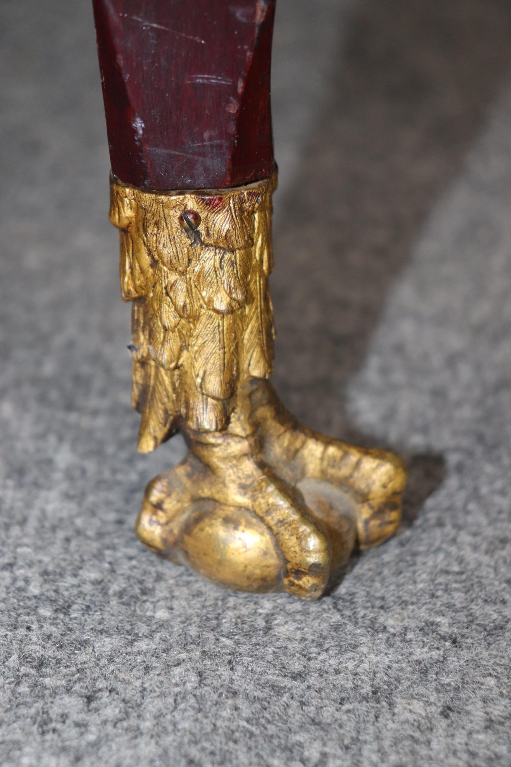 Antique French Empire Chaise Lounge: 19th Century Ormolu Mounted Daybed - Image 7