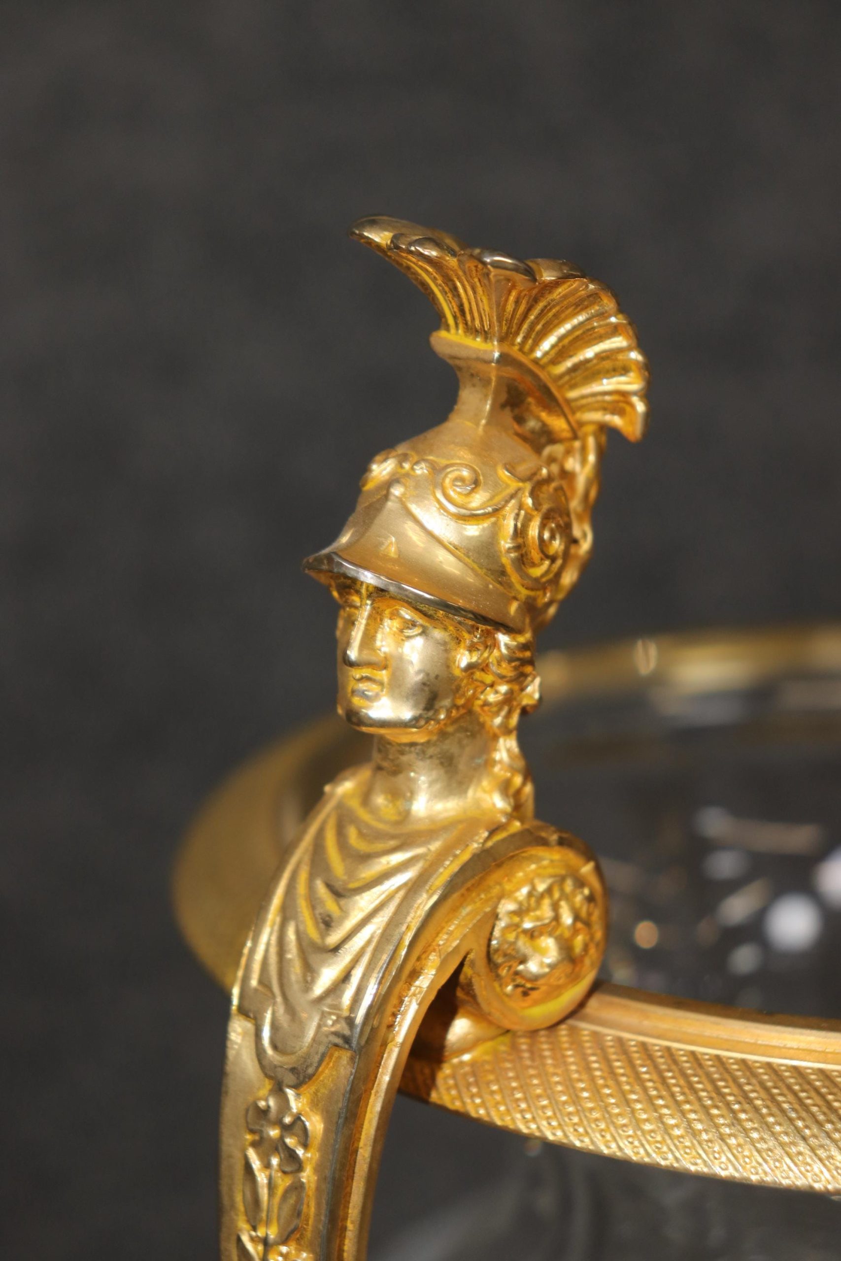 Vintage French Cut Crystal Vase with Bronze Ormolu Mounts - Image 7