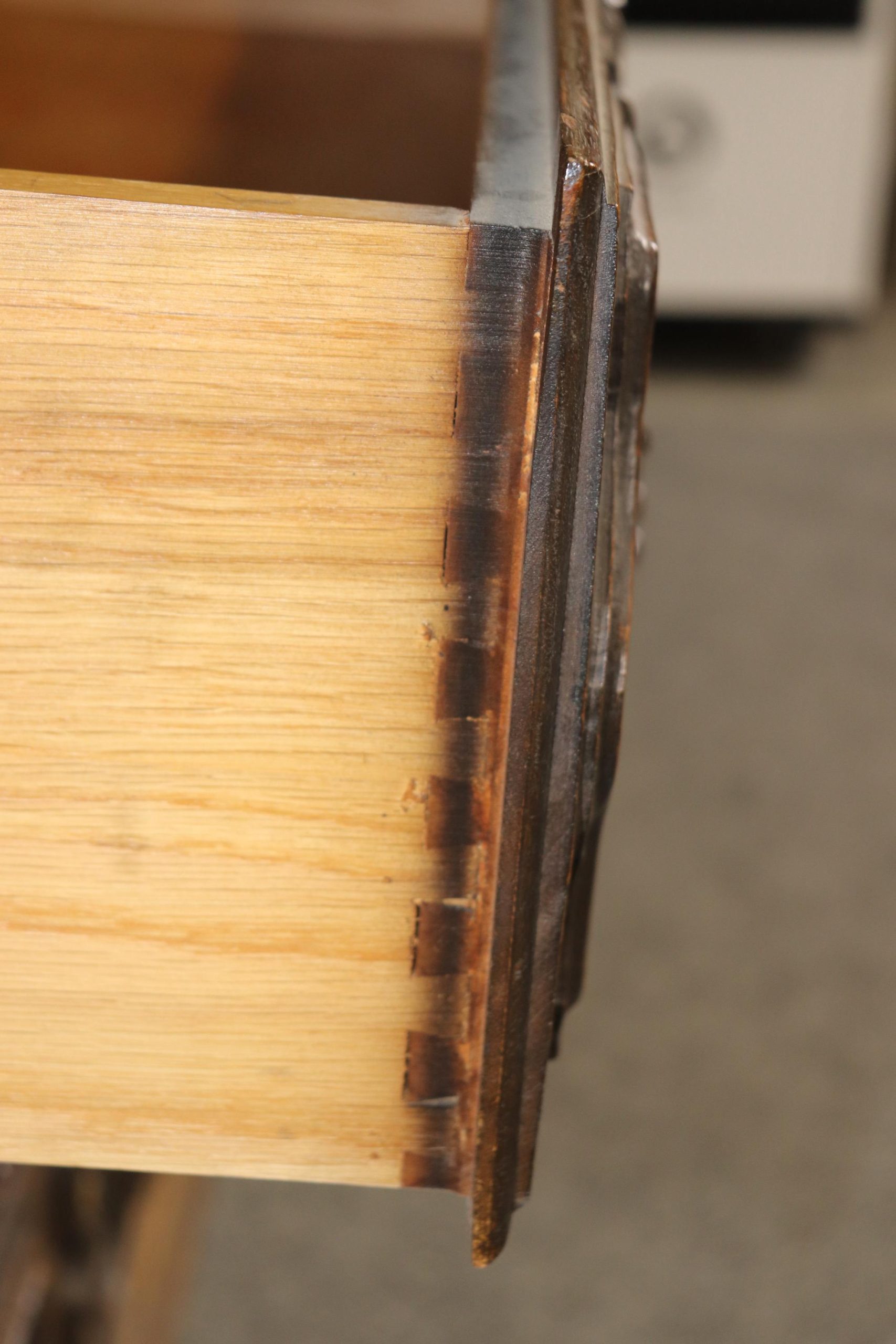 Vintage Country French Commode: Louis XIV Style 3-Drawer Chest - Image 8