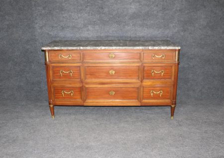 Louis XVI Style Marble Top Commode by Maison Jansen: Vintage Dresser