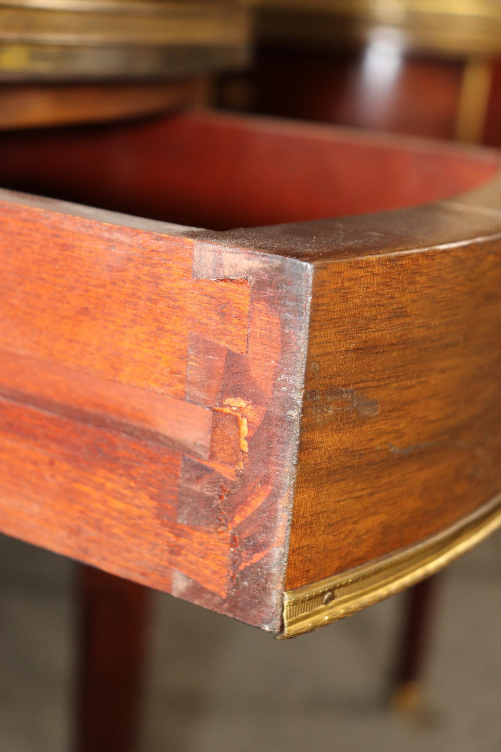 French Maison Jansen Louis XVI Style Marble Top End Tables - Pair - Image 10