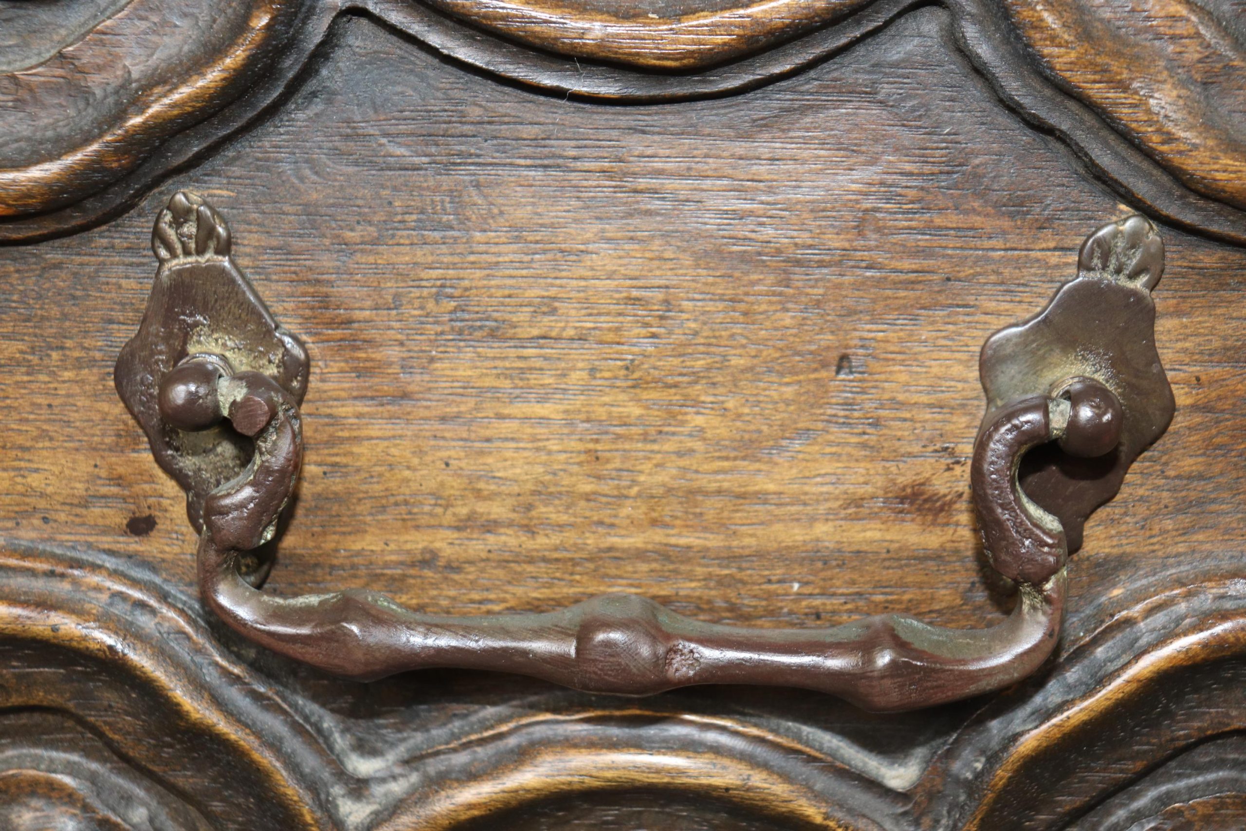 Vintage Country French Commode: Louis XIV Style 3-Drawer Chest - Image 7