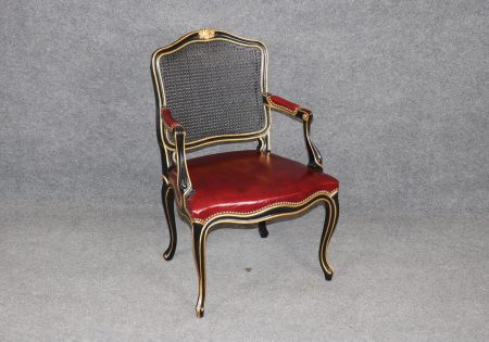 John Widdicomb Vintage Louis XV Style Cane Back Armchair