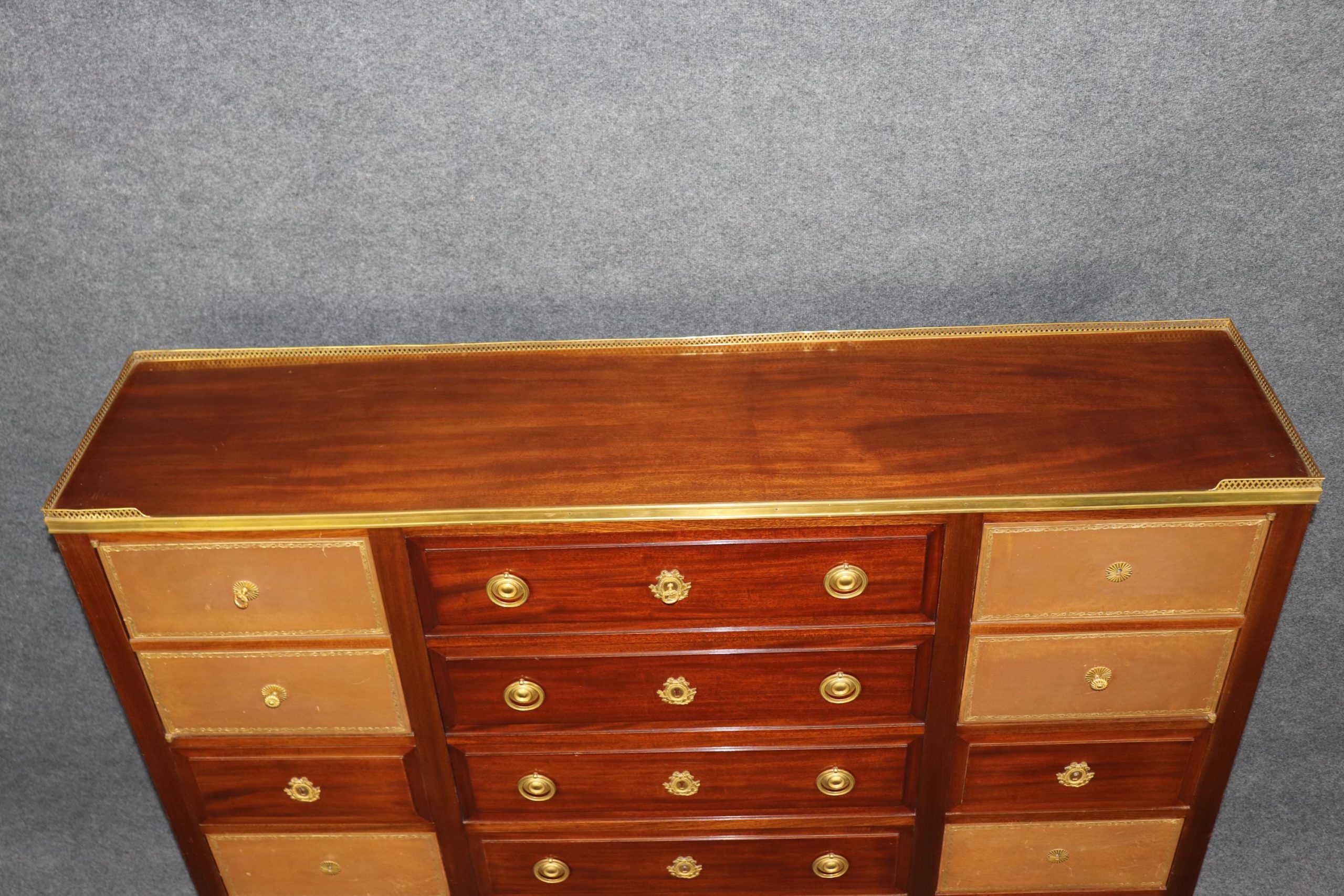 Antique French Louis XVI Abatant Desk by Mercier Freres - Image 5