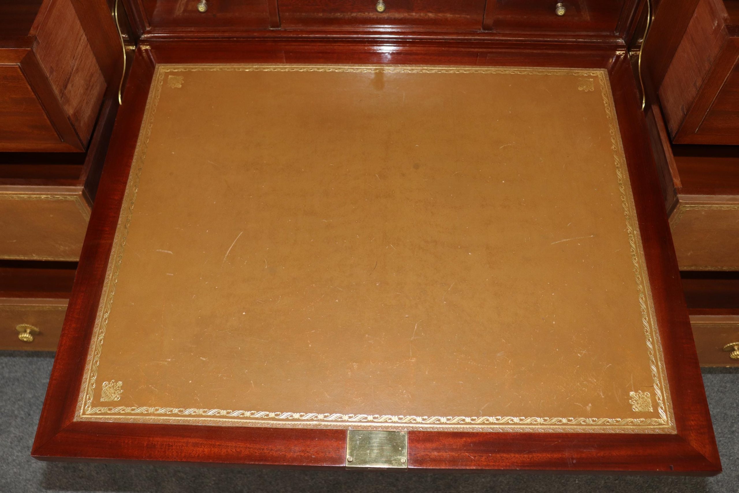 Antique French Louis XVI Abatant Desk by Mercier Freres - Image 7