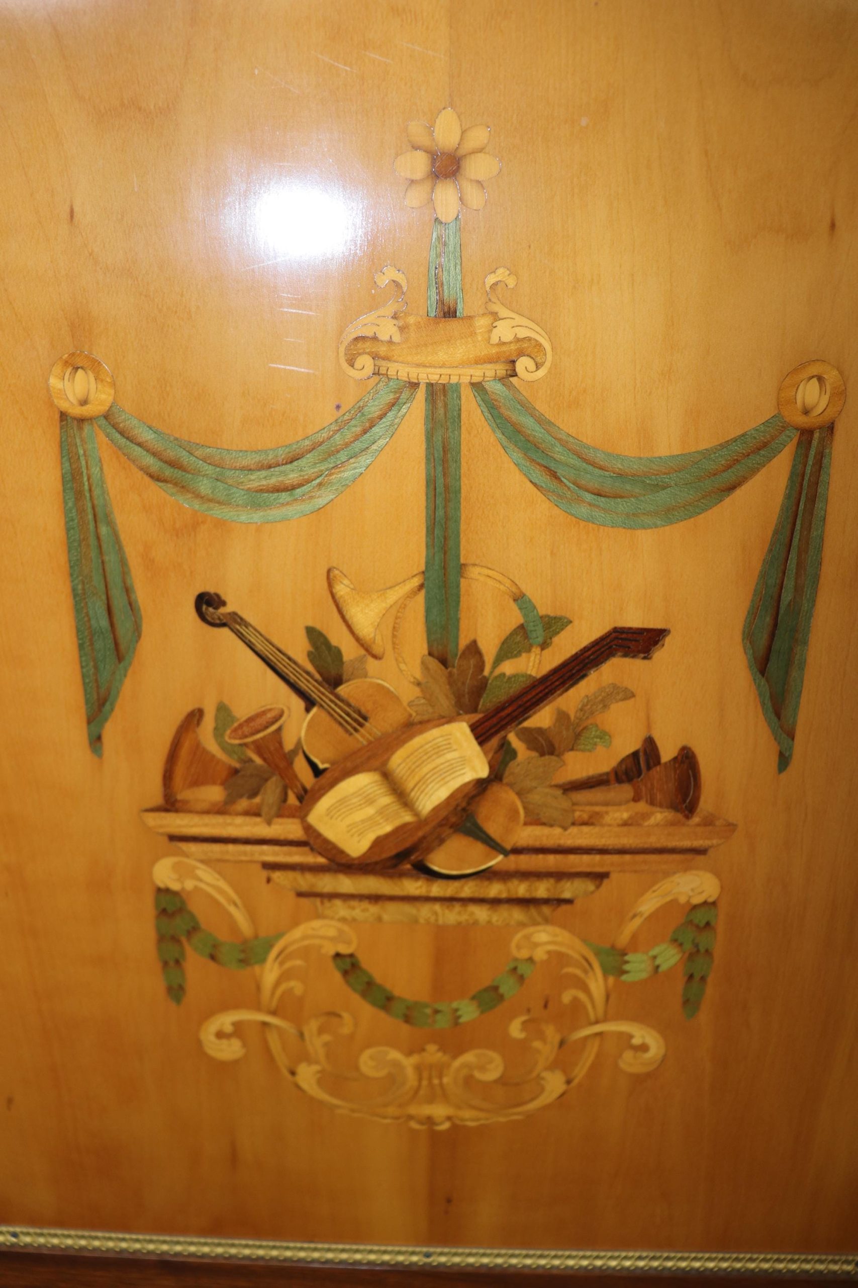 French Louis XVI Style Marble Top Sideboard: Maison Dissidi Ormolu Credenza - Image 9