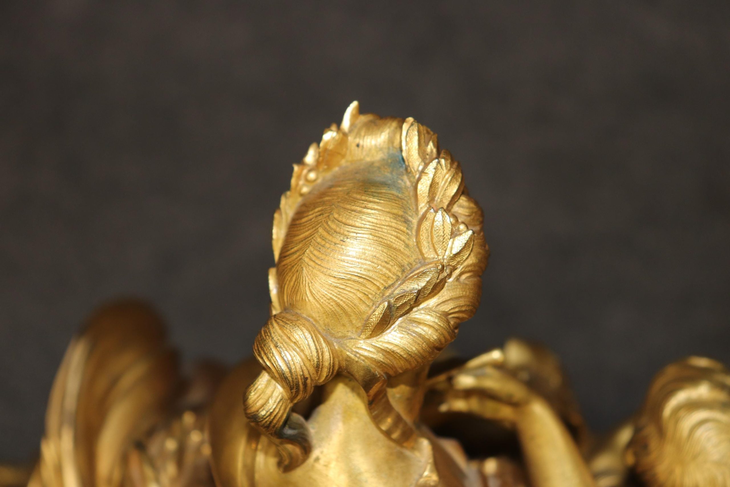 French 19th Century Napoleonic Style Bronze Ormolu Clock with Sevres Style Inset Plaques by Japy Freres, Mantle Clock - Image 10