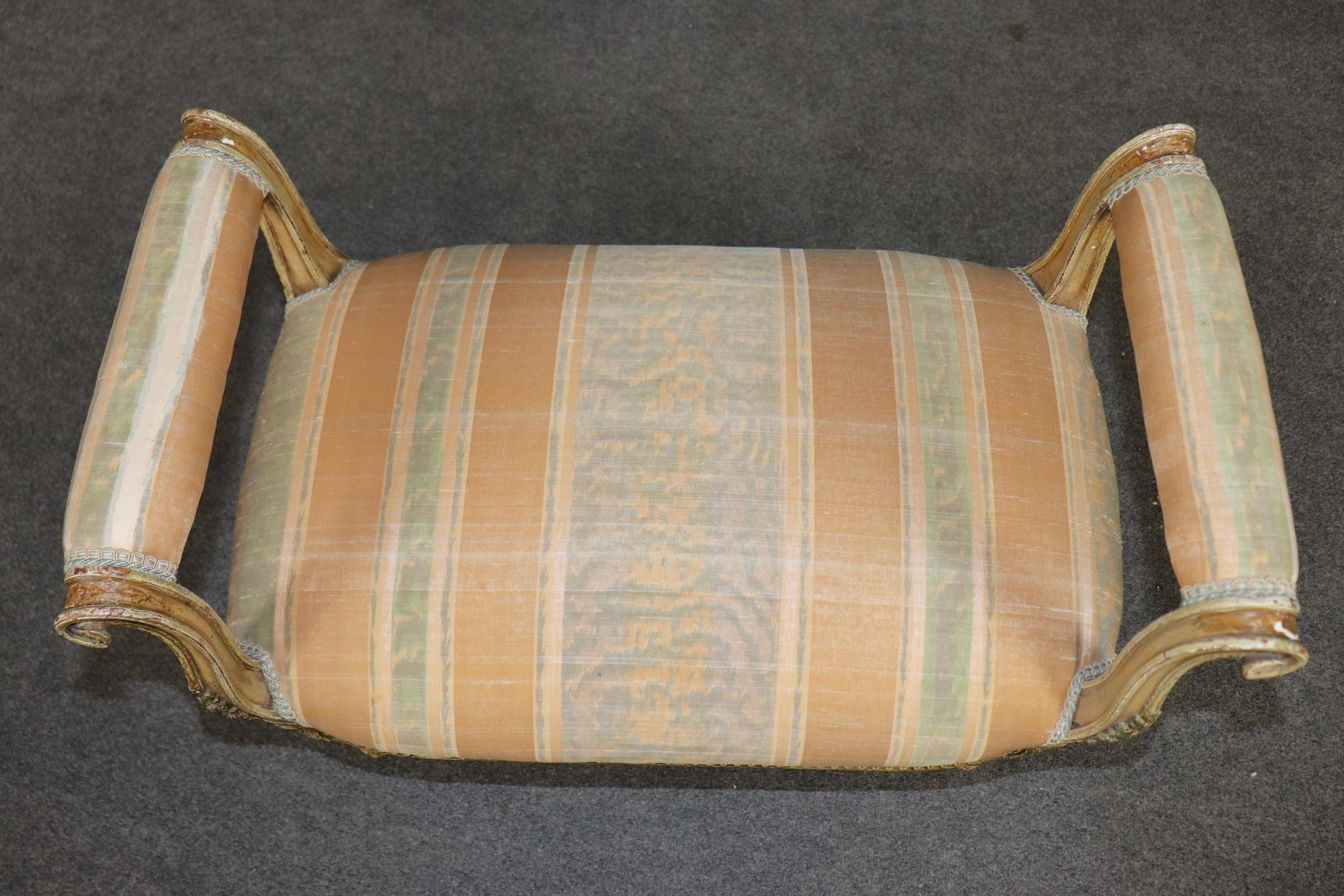 Antique Louis XVI Style Window Bench attributed to Maison Jansen, Window Seat - Image 10