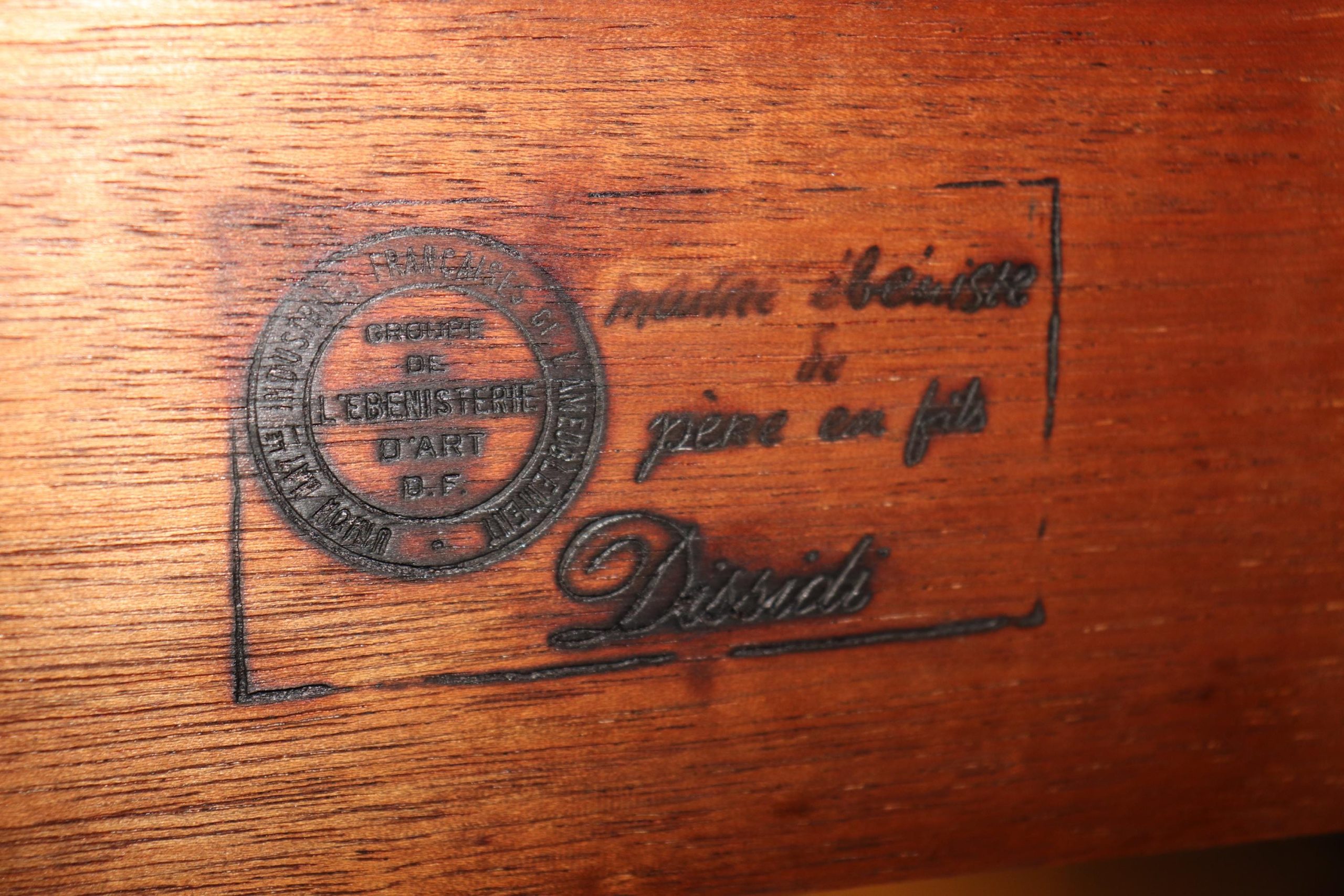 French Louis XVI Style Marble Top Sideboard: Maison Dissidi Ormolu Credenza - Image 10