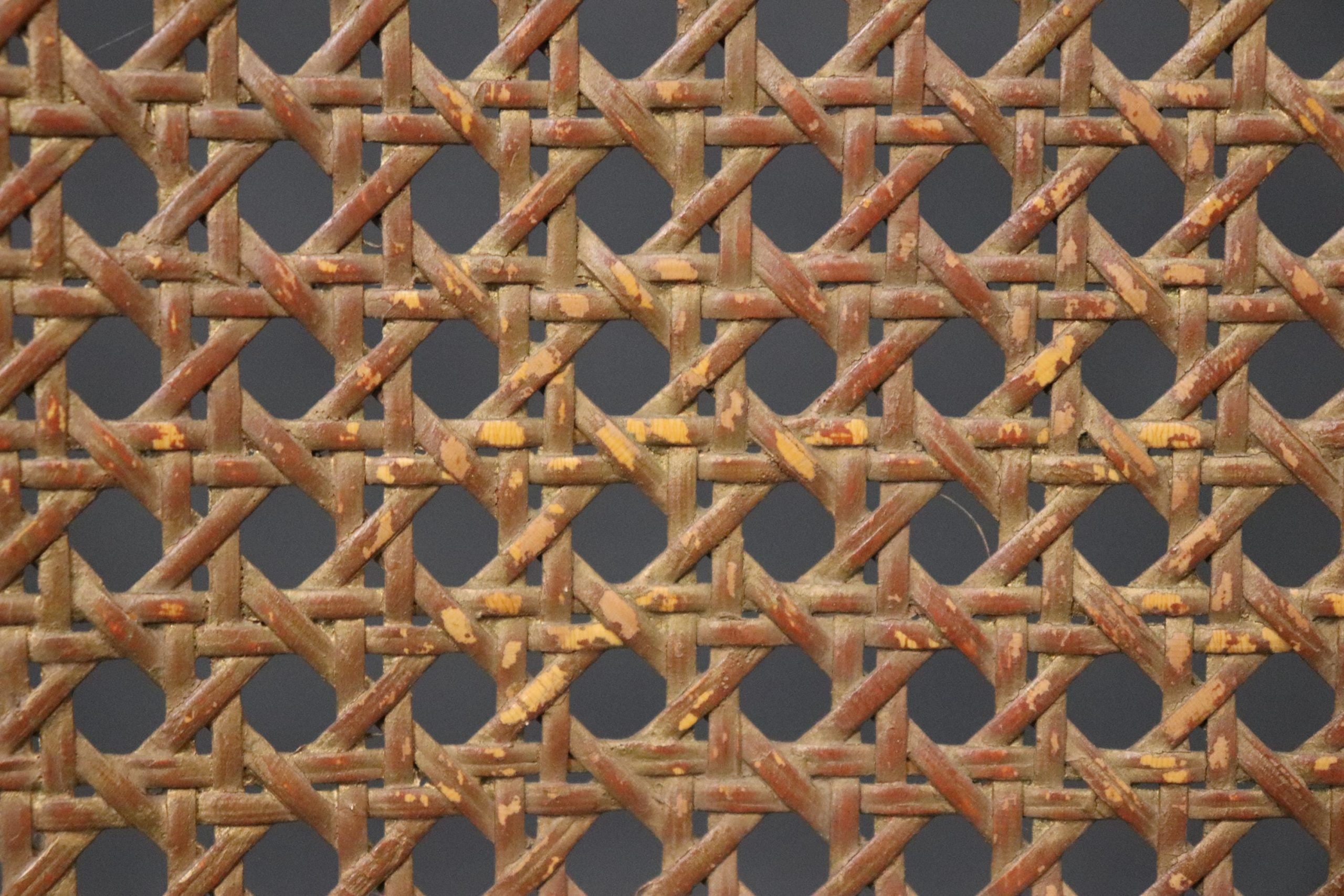 Vintage Louis XVI Style Armchairs: Needlepoint Upholstered Cane Back Pair - Image 9