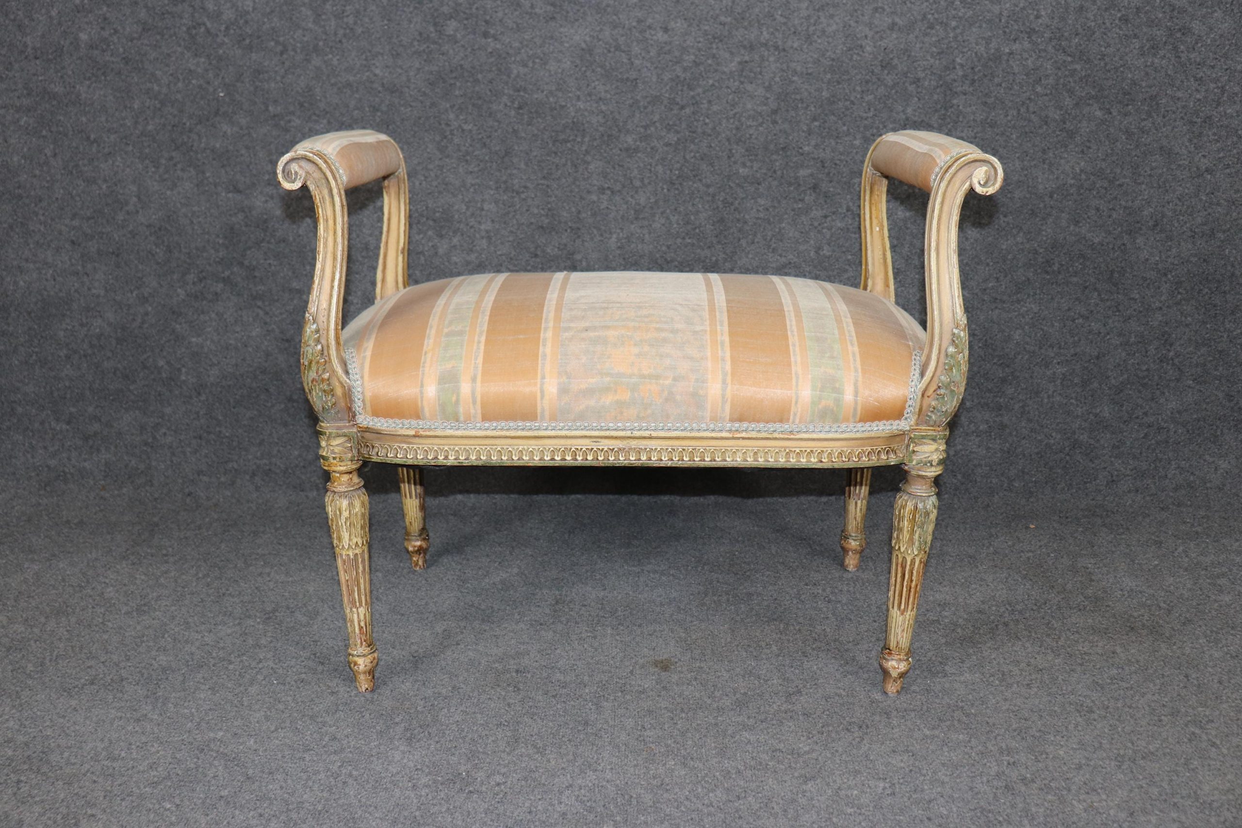 Antique Louis XVI Style Window Bench attributed to Maison Jansen, Window Seat