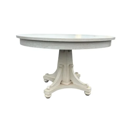 Round Cream Dining Table