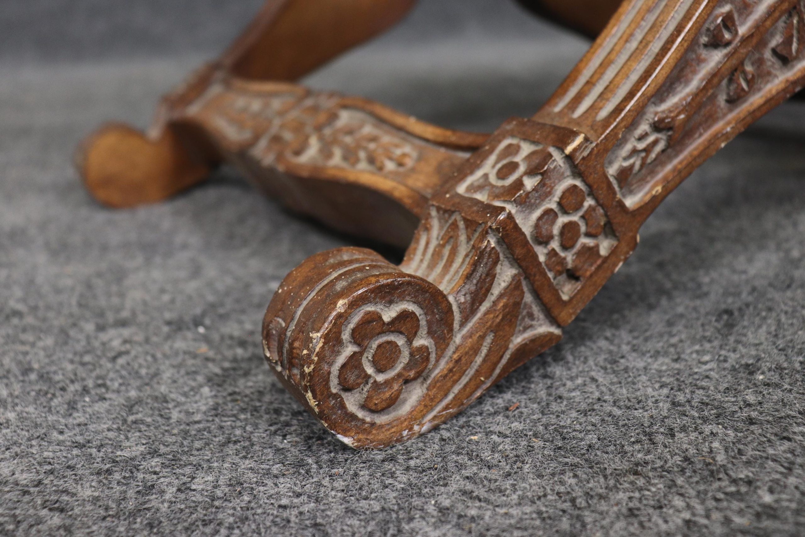 Vintage Regency Style X Benches: Upholstered Footstools, MCM Furniture - Image 7