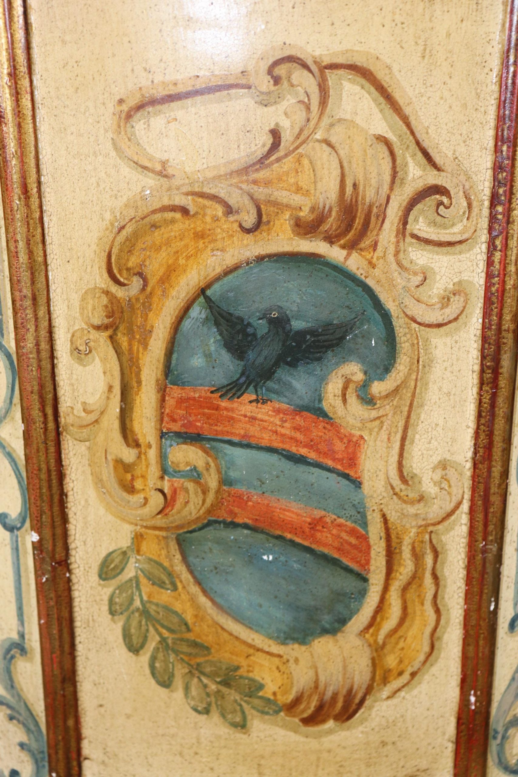 Antique Venetian Style Corner Cabinets: Faux Marble Top, Italian Commodes - Image 7