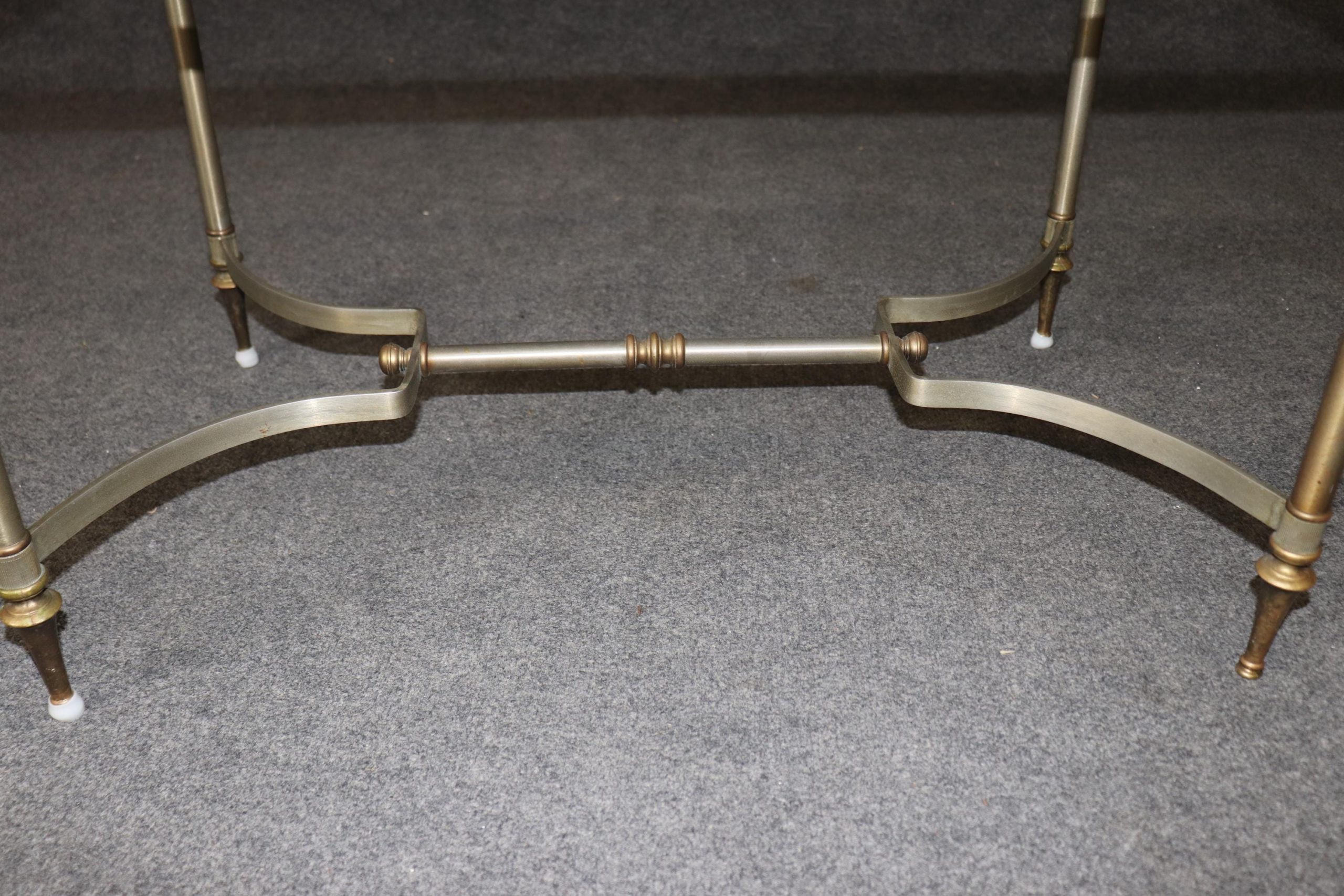 Hollywood Regency Brass Cocktail Table: Vintage Mid-Century Modern - Image 7